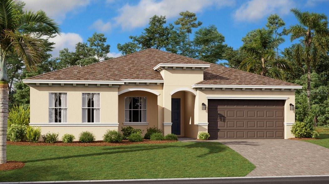 Under Construction. The breathtaking Riviera, is the largest plan in this collection and features the home within the home. It has a private bedroom, kitchenette and living room. Perfect for a mother-in-law suite, older child still living at home, or a private office. The open space layout in the main kitchen, dining room and family room extends to the lanai through sliding glass doors for outdoor living. There is a total of four bedrooms, including the owner’s suite with a spa-inspired bathroom. With “Everything’s Included”, luxury and value go hand in hand. New highly energy efficient homes feature 42” cabinetry, quartz countertops in both kitchen and bathrooms, new appliances, state of the art security system, and expansive covered lanais to enjoy your gorgeous views and much more! This brand new home is in the beautiful 24hr manned gated golf club community of Providence provides their residents luxury resort-like amenities. Providence is the Hidden Jewel of Davenport with elegance at every turn. The community was designed with active families in mind. Amenities include a fully-equipped fitness center, tennis courts, a resort-style swimming pool, lap pool, walking trails, tot lot, dog park, restaurant, Pro Shop and much more! The Michael Dasher designed, 18-hole course covers 7,046 yards and features championship tees and immaculately maintained greens. The in-house restaurant has breakfast, lunch & dinner options with amazing views of the golf course. Minutes from mayor highways and theme parks. Providence has been voted the #1 Grand Award Community of the Year.