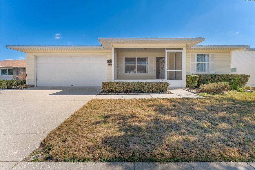You will love this well-maintained, light and bright home in the highly desirable Highland Fairways 55+ golf community. A spacious kitchen, formal dining room,  good size living room, and abundant storage make everyday living exceptionally comfortable. The inviting screened-in front porch is perfect for enjoying Florida weather and chatting with neighbors as they stroll by. Inside, the open floor plan flows seamlessly from the front entry through the living and dining areas and continues straight to the screened-in back porch—an ideal layout for both relaxing and entertaining.

Interior highlights include laminate flooring in the living and dining areas, carpeted bedrooms, tile in the kitchen and laundry room, and an inside laundry room for added convenience. Furniture is optional and may remain. A new roof was installed in 2023, offering peace of mind for years to come.

Highland Fairways offers an active outdoors lifestyle with amenities such as golf, a heated pool, tennis courts, shuffleboard, bocce ball, and a horseshoe pit. Inside, the clubhouse hosts dances, entertainers, dinners, potlucks, cards, games, clubs, an exercise room, and more—truly too many activities to list. You can be as active and social as you would like.

This home is priced to sell and ready for you to enjoy the best of Florida’s active adult living. Take a look—this one won’t last long.