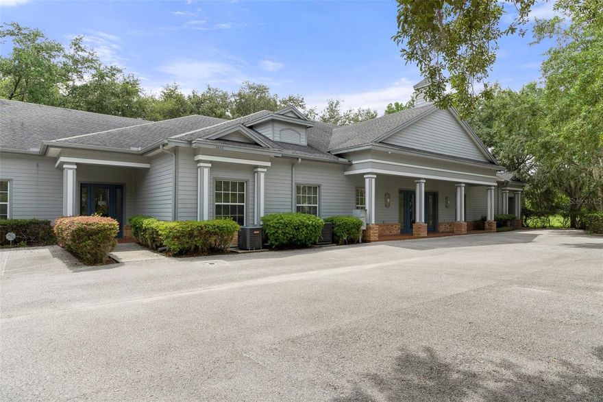 Great Opportunity To Purchase An Outstanding 8,191 Sq. Ft. Office Building On .9 Acres. Perfect Location In South Pasco County, Off Perrine Ranch Road. The Left Side Of The Building, Unit # 2523 Has A Lease In Place For The Next 5 Years. Start Earning Income Immediately! The Main Building Floor Plan Includes A Beautiful Reception Area, A Spacious Conference/Training Room, Kitchen, 7 Private Offices With Incredible Views, Large Common Area, Huge Storage Warehouse, Storage Closet, 2 Car Garage And Covered Porch In The Back. The Building Boasts Upscale Finishes Throughout And Has Been Exceptionally Well-Maintained. Features Include A Modern Kitchen, Accent Lighting, High Ceilings, An Open-Plan Layout, Partitioned Offices, Hardwood Floors, A Yard, Outdoor Seating, And Air Conditioning. The Leased Unit Includes A Reception Area, 3 Offices, A Sitting Area And A Bathroom. Roof 2006 (40 Year Roof). This Property Offers Exceptional Versatility And Value, Don't Miss This Fantastic Investment Opportunity In A Prime Location.