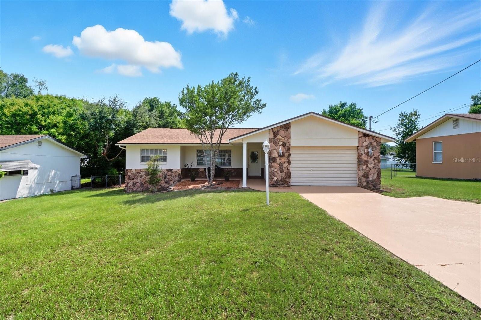 Come see this lovely, newly renovated home in Inverness. Ready to move into and enjoy the convenience of this downtown location. All has been freshly painted and detailed for your enjoyment. Two private bedrooms and baths, open living and dining room concept, kitchen and a large family room just off the dining room. There is ample space to add a third bedroom off the family room with an enclosed vinyl porch. You'll love the large screened-in pool area with a waterfall feature. Shed and fenced-in backyard. New roof in 2022 and new A/C in 2021. The owners have meticulously cared for this home, so there are no big projects for the new owner to do. Just a lovely home in a great area.