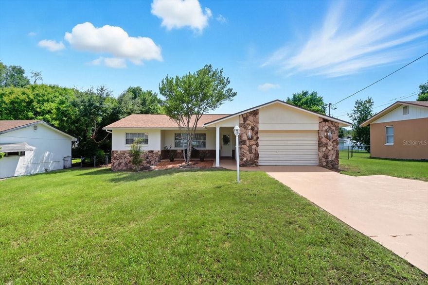 Come see this lovely, newly renovated home in Inverness. Ready to move into and enjoy the convenience of this downtown location. All has been freshly painted and detailed for your enjoyment. Two private bedrooms and baths, open living and dining room concept, kitchen and a large family room just off the dining room. There is ample space to add a third bedroom off the family room with an enclosed vinyl porch. You'll love the large screened-in pool area with a waterfall feature. Shed  and fenced-in backyard. New roof in 2022 and new A/C in 2021. The owners have meticulously cared for this home, so there are no big projects for the new owner to do. Just a lovely home in a great area.