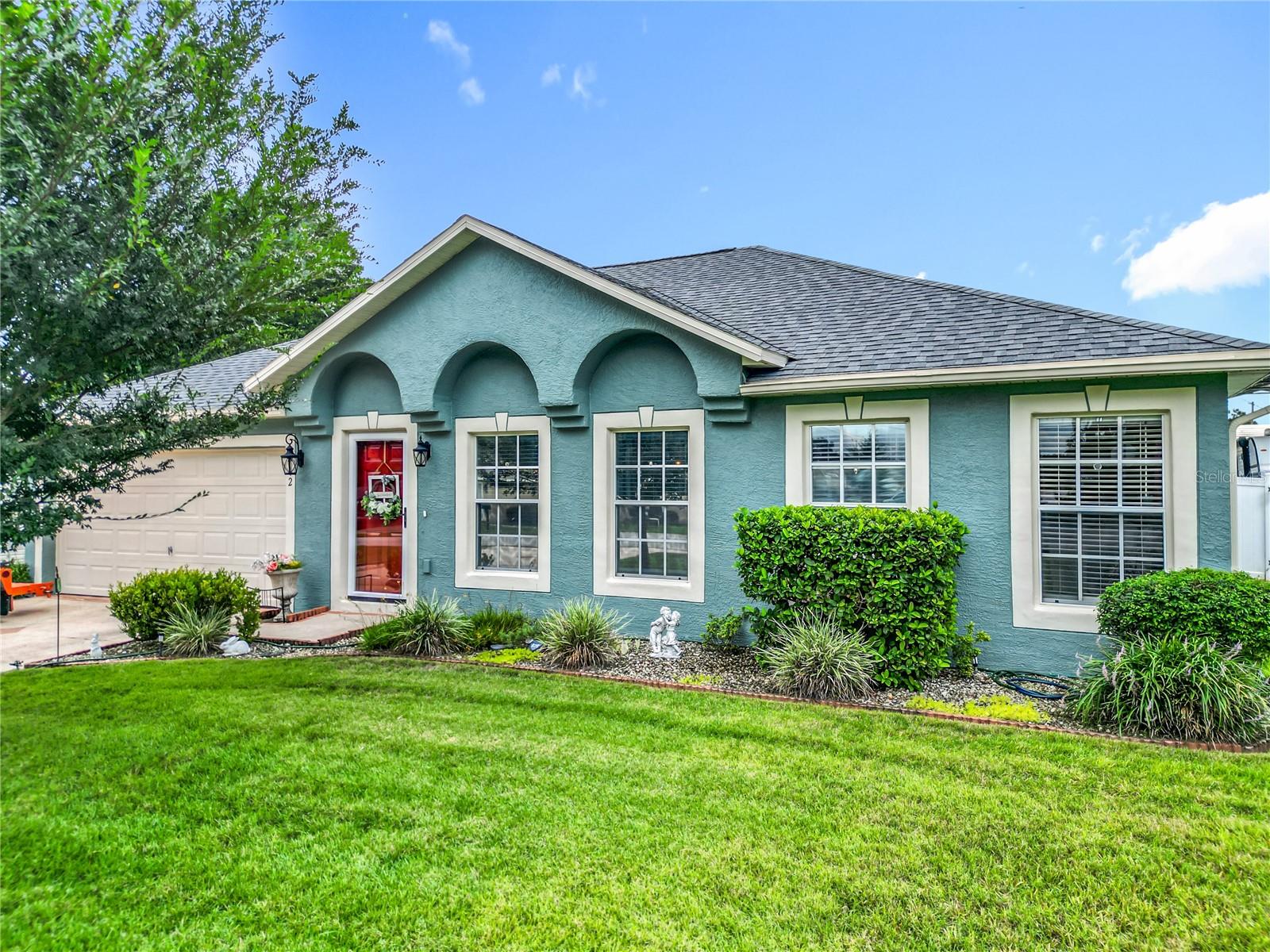 Welcome to this well-maintained 3 bedroom, 2 bathroom home with many major updates already done for you—ROOF (2021), HVAC (2024), WATER HEATER (2020), plus fresh paint inside and out.
The kitchen is ready to enjoy with GRANITE countertops, stainless steel appliances, double pantries, breakfast bar, and a new range and microwave added in 2024. Arched doorways and cathedral ceilings bring character and openness throughout the home. The split bedroom layout offers privacy, while the spacious primary suite includes two walk-in closets, dual sinks, a step-in shower, and a garden tub.
French doors lead to an enclosed lanai and a fenced backyard with plenty of extras. A vinyl PRIVACY FENCE (2022) with single and double gates surrounds the yard, where you’ll also find a WORKSHOP, an above-ground POOL, and an RV carport with a 50-amp hook-up. The garage also has a 50-amp plug and a deep sink.
Energy efficiency is built in with solar panels installed in 2022, keeping electric costs much lower. Even with the $136/month solar lease (which transfers to the new owner), the combined cost is still less than most current electric bills—saving money every month. With a well and septic system, the savings continue.
With no HOA or deed restrictions, you’ll have the freedom to enjoy the property your way. Schedule your private showing today.