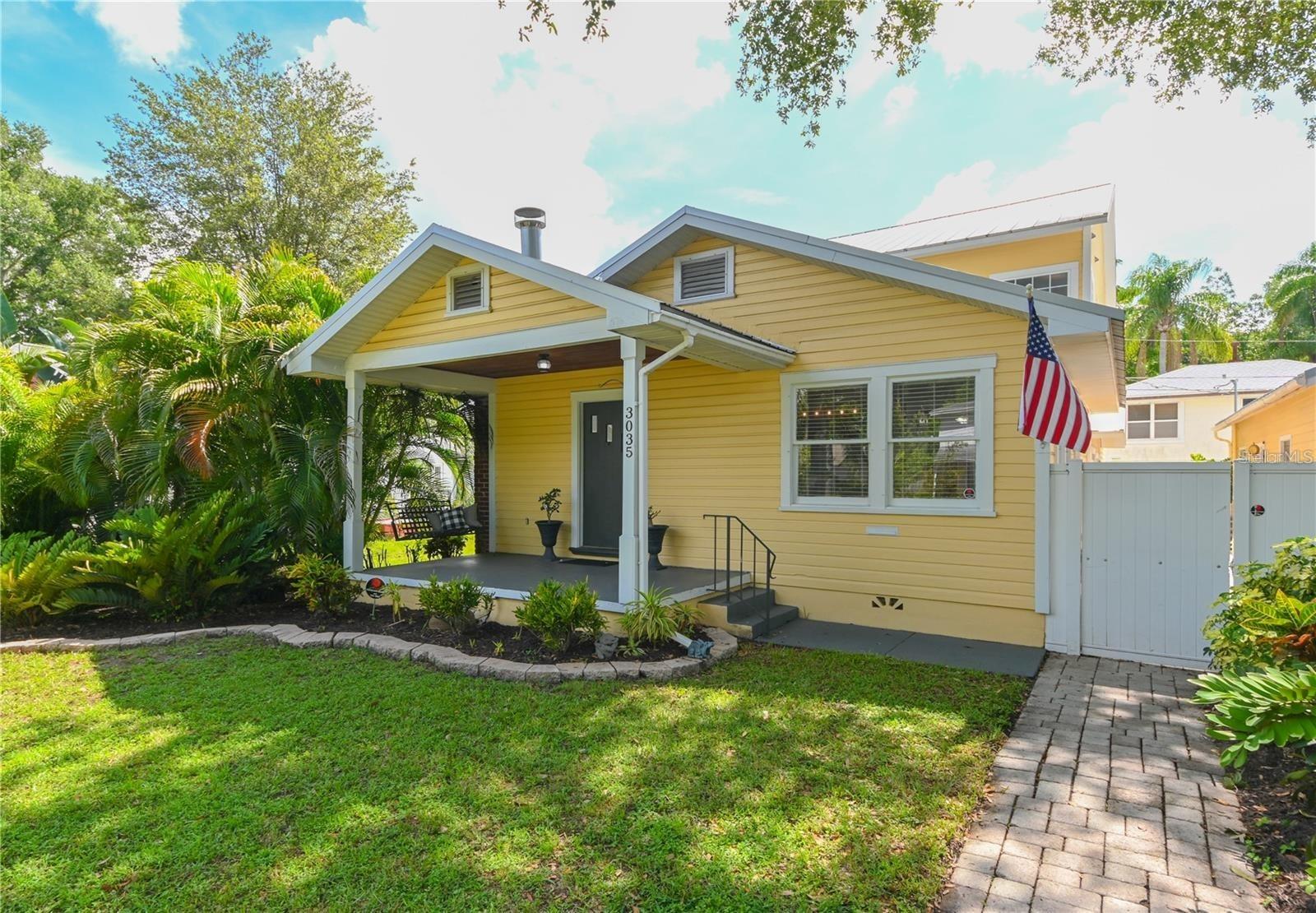 Experience peace of mind and everyday comfort in this exceptional Northeast St. Pete home, located in a NON-EVACUATION ZONE and equipped with a 22?KW, WHOLE HOUSE BACKUP GENERATOR that automatically powers the entire home, including air conditioning, during outages—connected to natural gas, the generator will run indefinitely when called upon, as it proved last fall. Built to withstand the elements, the home features energy efficient STORM-GRADE STEEL INSULATED PANELS for exterior walls and roof, insulated IMPACT WINDOWS on both levels throughout the two-story addition, and a STEEL FLOOR JOIST AND FRAMING system RATED FOR 150+ MPH WINDS. Enjoy elegant stranded bamboo flooring throughout and a versatile floor plan with a main-level guest bedroom and en-suite bath, second full bathroom, oversized living room, large dining area, eat-in kitchen, and a flexible bonus space ideal for an office, playroom, or fifth bedroom. Upstairs offers a 400?sq?ft owner’s retreat with spa-style bath and walk-in closets, two additional guest bedrooms, full bath, and convenient second-story laundry. Beyond the home’s walls, you’ll find yourself just minutes from downtown’s cultural and recreational offerings: explore the newly revitalized St. Pete Pier, stroll through the lush Sunken Gardens, catch a concert or festival at scenic Vinoy Park, or enjoy one of the many regionally acclaimed dining destinations. Additional amenities include a tankless gas water heater, artificial turf with tropical landscaping, fenced backyard, and central vacuum system. Please note: the detached garage/shop is not included in the lease. Don’t miss this rare opportunity to lease a high-performance, storm-ready home in one of St. Pete’s most desirable, amenity-rich neighborhoods.