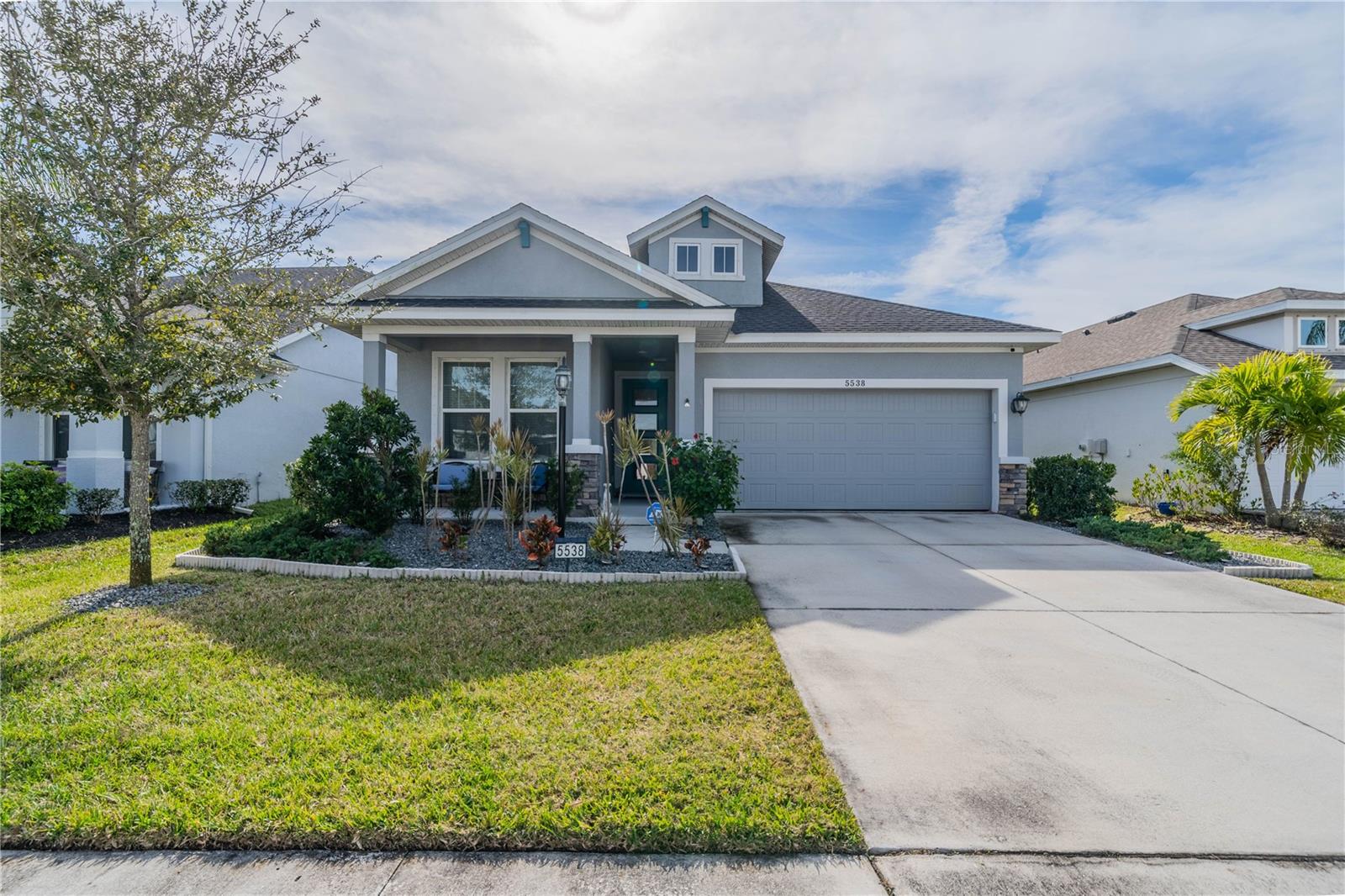 Moss Creek is your own slice of paradise in a boutique, gated community with NO CDD fee, LOW HOA, and close to the best of Bradenton. This 3-bedroom 2 bath home has all the bells and whistles that you are looking for such as quartz counter tops, 42” cabinets and stainless-steel appliances. Truly one of the very best highlights of this community is its location, everyday conveniences are within easy reach, close to the area’s top-rated schools and just minutes from numerous shopping and dining options, like University Town Center and Ellenton Premium Outlets. Relax and spend the day at the community pool & cabana or have a picnic in our open green space. Conveniently located just 30 minutes from some of the best spots on the Gulf Coast like Anna Maria Island and Siesta Key. The luxury continues in the spacious owners suite that leads into a double sink restroom and large walk-n shower and closet, large kitchen island for entertaining guests and open floor plan