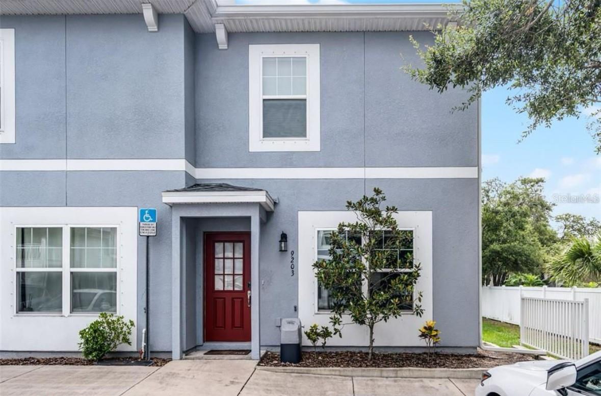 Charming and meticulously maintained townhome featuring an open-concept layout and a spacious kitchen. Enjoy a combined living and dining area with sleek stainless steel appliances. Upstairs offers convenient laundry with washer and dryer included, along with two bedrooms—each with its own en-suite bathroom. Relax on your private patio. Ideally located near the University of South Florida, Tampa International Airport, downtown Tampa, and Busch Gardens. Easy access to MacDill Air Force Base for a smooth commute. Water, high-speed internet, cable, Spectrum, pest control and grounds maintenance are all included. For added piece of mind, this townhome is wired and monitored with SimplySafe security system.
