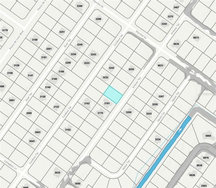 Build your dream home or invest in fast-growing North Port! This vacant residential lot on Armour Ter offers a great opportunity in a quiet, developing area surrounded by new construction and natural Florida landscape. Conveniently located near shopping, dining, schools, and major roadways, with easy access to Venice, Port Charlotte, and Sarasota. No HOA (buyer to verify), providing flexibility for future building plans. Don’t miss your chance to secure land in one of Southwest Florida’s most desirable growth markets!