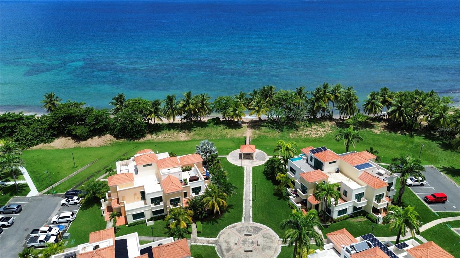 Welcome to Punta Del Mar, an exclusive ocean front community in Rincón PR that offers amazing amenities and great spaces. Punta Del Mar is a gated community with security 24/7, it has a gym, an amazing ocean front pool, Tennis court and mail service. The Villa is located facing the water, with ocean view from every room, terrace and balcony. Villa is totally remodel and has new amenities, the Master bedroom is a dream with a beautiful king bed and a walking closet that leads to the bathroom. The guest bedroom was re-design with a mezzanine having two queen bed one in top of the other. The kitchen cabinets have a very unique touch with the color of the waves and every room has casement windows to welcome the ocean breeze. The beach is right in front of the villa and the sunset view is unbelievable.