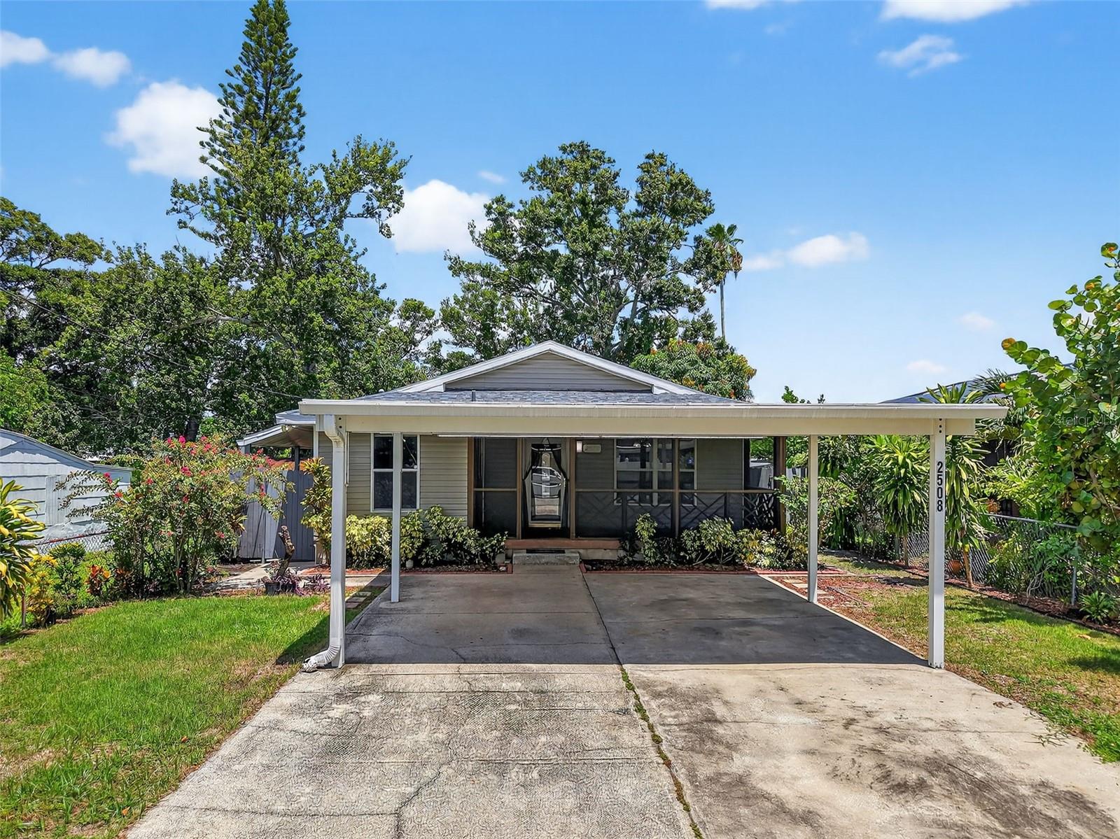 Exceptional 4BR/2BA home in prime St. Petersburg location. Stylish, updated, and packed with features, this 2000-built home delivers comfort and smart living in one perfect package. Inside, the open kitchen flows seamlessly into bright living areas highlighted by elegant crown molding, fresh neutral paint, and automatic blinds for effortless light control. The spacious primary suite offers a walk-in closet and a large ensuite bathroom. Upgrades include a 2021 roof, a well-maintained 2017 HVAC system, and paid-off solar panels that help reduce electric bills year-round. Additional features such as an added carport, extra storage space, and a pristine shed provide both convenience and functionality, while smart home touches enhance everyday living. Set on a peaceful, low-traffic street with no HOA fees or restrictions and no flooding during recent hurricanes, this home offers both comfort and peace of mind. Its prime location puts you just minutes from vibrant downtown St. Petersburg, award-winning Gulf beaches, celebrated dining, and boutique shopping, making it the perfect blend of lifestyle and practicality. Schedule a private tour and experience the best St. Petersburg has to showcase!