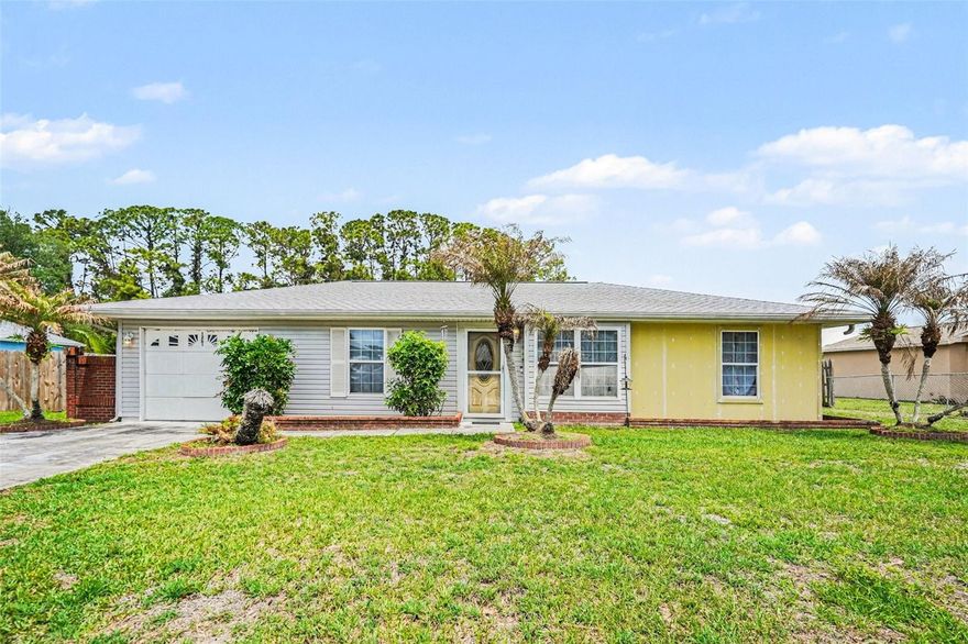 A COZY HOME within a Palm Bay’s most promising and fast-growing areas, just minutes from Florida’s sought-after coastal lifestyle. This property delivers the PERFECT BLEND OF LOCATION, FLEXIBILITY, AND EVERYDAY COMFORT, making it an ideal choice for buyers ready to act.  Inside, an open-concept layout filled with natural light creates immediate appeal. The seamless FLOW BETWEEN LIVING, DINING, AND KITCHEN spaces makes this home highly functional for entertaining, daily living, and long-term value. The centrally positioned kitchen enhances connection, exactly what today’s buyers are looking for.  Well-proportioned bedrooms provide both COMFORT AND PRIVACY, with a spacious primary suite offering a true retreat, an important feature for resale appeal and owner satisfaction alike.  Step outside to added living space with an enclosed porch and patio, perfect for hosting, relaxing, or creating a personalized outdoor setup. A HOA FREE COMMUNITY, this property stands out, giving buyers more freedom, fewer restrictions, and stronger long-term desirability.  Conveniently located near shopping, dining, and essential services while still offering peace and quiet, this home checks all the boxes for both lifestyle and investment potential.  Homes like this, well-located and HOA-free, are unique!  ACT QUICKLY. SCHEDULE YOUR SHOWING AND SECURE THIS OPPORTUNITY TODAY!