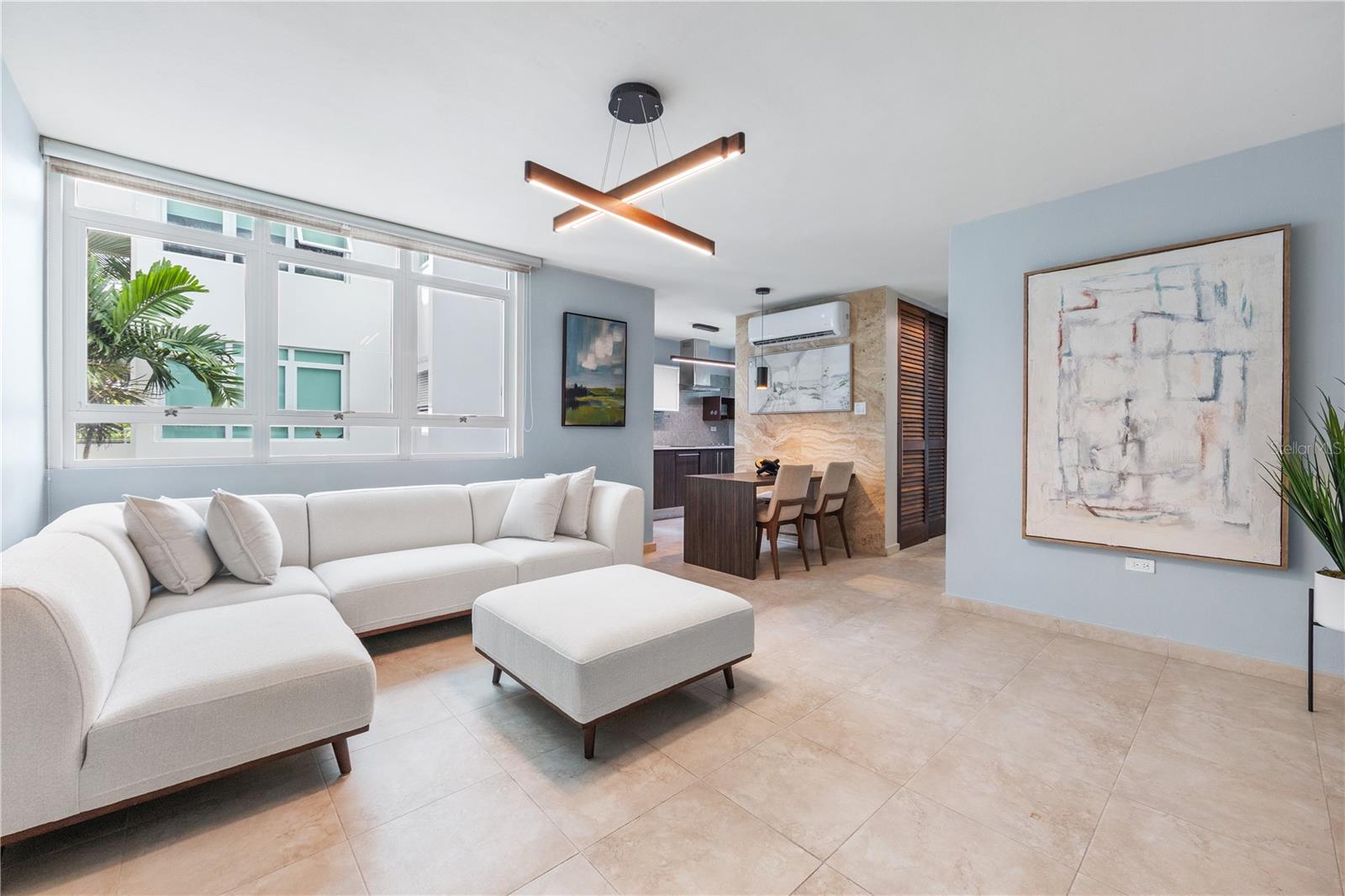 **Full Backup Generator** Wake up just steps from the sand in this stylish, fully furnished one-bedroom apartment located in the heart of San Juan’s most vibrant neighborhood. Tucked between Calle LoÃza and McLeary Avenue on Calle San Miguel, this apartment places you just a five minute walk from Ocean Park Beach and around the corner from San Juan’s best restaurants, cafes, cocktail bars, and boutiques. 8 Minutes away from SJU airport (3.7m).
The apartment features an open, sunlit layout with brand-new furniture and modern appliances throughout. The bedroom offers a comfortable retreat with plenty of storage, while the living area flows effortlessly into the kitchen, creating a clean and modern space perfect for relaxing or entertaining.
To ensure comfort and peace of mind year-round, the building is equipped with a full backup generator, keeping power on even during outages.
Whether you're working remotely, spending your days by the beach, or enjoying the nightlife right outside your door, this unit gives you the freedom to live the lifestyle others dream about.
Live where others vacation. Available now, contact us to schedule a showing.