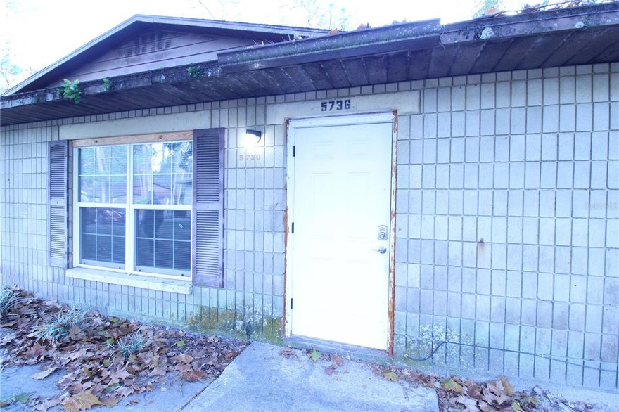 Convenient, and Ready for You! 2/1 in Pine Ridge — Walk to Walmart & Dunkin!

Welcome to 5736 NW 25th Terrace — a charming 2-bedroom, 1-bathroom apartment tucked inside the peaceful Pine Ridge subdivision. This inviting unit features LVP flooring throughout, giving you a clean, modern look with easy maintenance for everyday living.

Step into a living space complete with a built-in bookcase—perfect for décor, your latest reading obsession, or that plant collection you swear you’re not growing out of control. The kitchen flows into a comfortable dining area, and the unit includes laundry hookups, giving you the freedom to wash on your own schedule.

You’re walking distance to Walmart, Dunkin’ Donuts, and a wide mix of dining options. Need more? You’re just minutes from Publix and only 10 minutes from Downtown Gainesville—perfect for work, play, or weekend adventures.