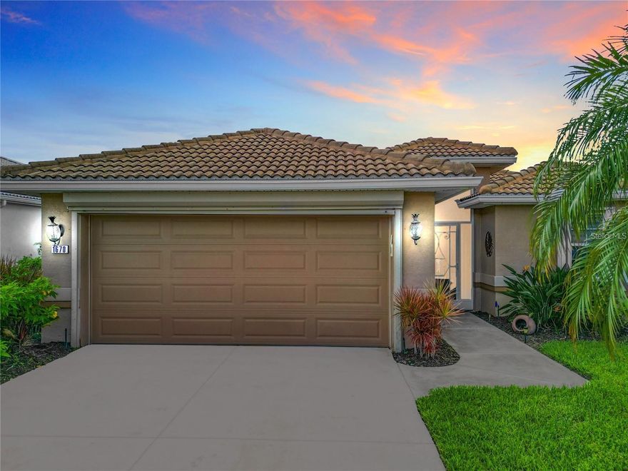 One or more photo(s) has been virtually staged. DISCOVER YOUR FLORIDA RETREAT IN HERONS GLEN – GOLF COURSE VIEWS, MODERN UPDATES & A LIFESTYLE YOU’LL LOVE!

This beautifully maintained 2-bedroom, 2-bath Laconia model offers the perfect blend of comfort, convenience, and resort-style living. Situated directly on the golf course in the gated and amenity-rich Herons Glen community, this home includes over 1,600 sq ft of air-conditioned living space, plus a bright Florida room with triple sliders that frame sweeping fairway views and vibrant sunset skies.

Inside, you’ll find luxury vinyl and laminate flooring throughout, vaulted ceilings, custom built-ins, and an open floor plan designed to maximize light and space. The updated kitchen features granite countertops, stainless steel appliances, custom cabinetry, a tile backsplash, and a cozy breakfast nook—perfect for enjoying morning coffee with a view. The spacious primary suite includes vaulted ceilings, a large walk-in closet, dual vanities, a granite-topped counter, smart mirror, and a dual-head walk-in shower with a built-in bench for comfort and style.

This home also includes a newer roof, updated plumbing, encapsulated electrical wiring, a whole-house generator, integrated HVAC air purifier, and titanium hurricane shutters for added security. The oversized garage offers ample space for storage, and the large screened lanai is ideal for entertaining or quiet evenings watching golfers pass by.

Herons Glen is one of Southwest Florida’s premier gated golf communities, featuring a stunning 18-hole championship golf course, full-service pro shop, and extensive recreation amenities. Residents enjoy 6 Har Tru tennis courts, 6 pickleball courts (2 lighted), bocce, shuffleboard, a fitness center, resort-style pool and spa, billiards, card and craft rooms, ballroom, and a spacious clubhouse with full-service dining and lounge options. A vibrant social calendar offers something for everyone—from golf tournaments and yoga to dance nights and art classes.

Conveniently located in North Fort Myers, just minutes from US-41 and I-75, this home offers easy access to local dining favorites, shopping centers, waterfront parks, and live entertainment in downtown Fort Myers and Cape Coral. Enjoy seafood by the river, boutique shopping, and seasonal farmers markets—or explore nearby beaches, marinas, and cultural attractions like the Edison & Ford Winter Estates.

Whether you're an avid golfer, social butterfly, or seeking a peaceful slice of paradise, this Herons Glen home checks every box. Schedule your private tour today and embrace the best of Florida living!