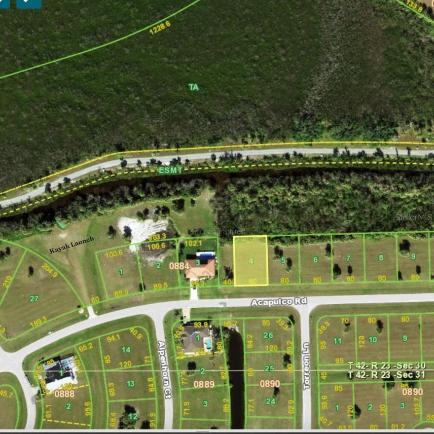 Rare Opportunity – Build Your Dream Home Next to Protected Green Space! Discover a unique opportunity to own a premium lot nestled beside a serene, protected green space in the desirable Burnt Store Lakes community. This rare find offers added privacy—nothing can ever be built on the adjacent greenbelt, giving you a sense of openness that’s hard to come by. Located at the back of the property is a lush wooded area with mangroves, eventually leading to Bear Branch Creek, creating a beautiful natural buffer and tranquil backdrop. This lot is ideally situated just four lots away from the community kayak launch, offering direct water access to Charlotte Harbor—perfect for kayaking, fishing, and exploring the beautiful Florida waterways. Within 10 min you are paddling to Charlotte Harbor. The kayak launch is well maintained with artificial grass to launch your vessel.  Burnt Store Lakes is a deed-restricted community known for its natural beauty and relaxed Florida lifestyle. Enjoy: 11 peaceful lakes, scenic walking and biking paths, a family-friendly park with a playground, & spacious pavilions for picnics and social gatherings. Just down the road, Burnt Store Marina—the largest deepwater marina in Southwest Florida—offers boating, dining, and golf just minutes from your future doorstep. Conveniently located near: Downtown Punta Gorda, Sunseeker Resort, Shopping & dining, Medical facilities, and Ft. Myers & Punta Gorda Airports. Own your piece of paradise in Burnt Store Lakes—where natural beauty, community charm, and coastal living come together. Call today to schedule your personal tour and see the potential for yourself!