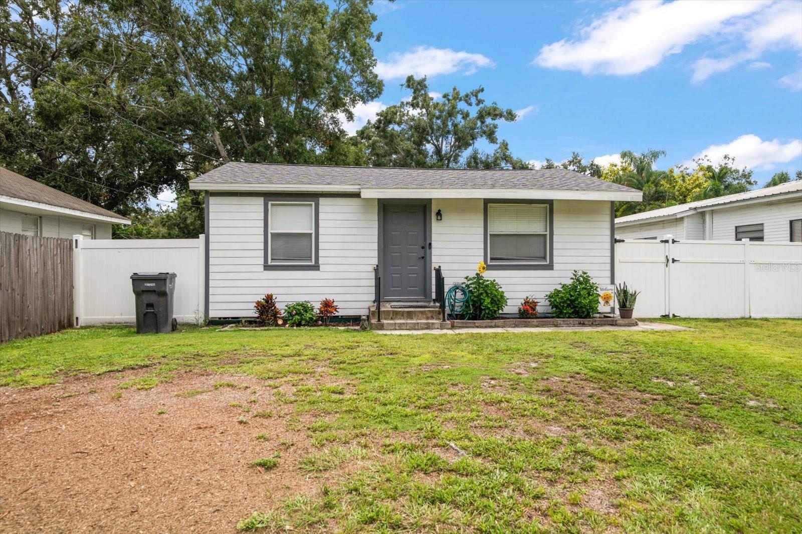 Welcome to an incredible opportunity in the heart of Pinellas County with no flood insurance required! This property can be combined with the adjoining listing(MLS TB8421472) giving you .85 acres of land. 3270 70th consists of a 1 bedroom, 1 bath home that sits on a spacious double lot itself, with the two parcels combining for just over a half acre. The property offers both comfortable living and impressive versatility; perfect for a homeowner, investor, or someone looking to create their own compound.
The home features an open concept floorplan where the kitchen, dining, and living areas flow together. With a roof that’s just one year old and steady rental income, it’s already a strong performer as an investment property.
Step outside and you’ll find an oversized detached garage, outdoor entertaining areas with a bar and covered patio, and a large yard shaded by mature trees ideal for gatherings, gardening, or even future expansion. The additional lot provides space and flexibility rarely found in Pinellas County, especially in such a central location.
Adding to the appeal, this property is located in Unincorporated Pinellas, opening up several additional options for potential owners who may want greater flexibility with use.
Located just minutes from downtown St. Petersburg, area beaches, and convenient highway access, this property offers both tranquility and easy connectivity. Whether you’re looking for an income producing rental, a personal retreat with room to grow, or a unique development opportunity, this one delivers.