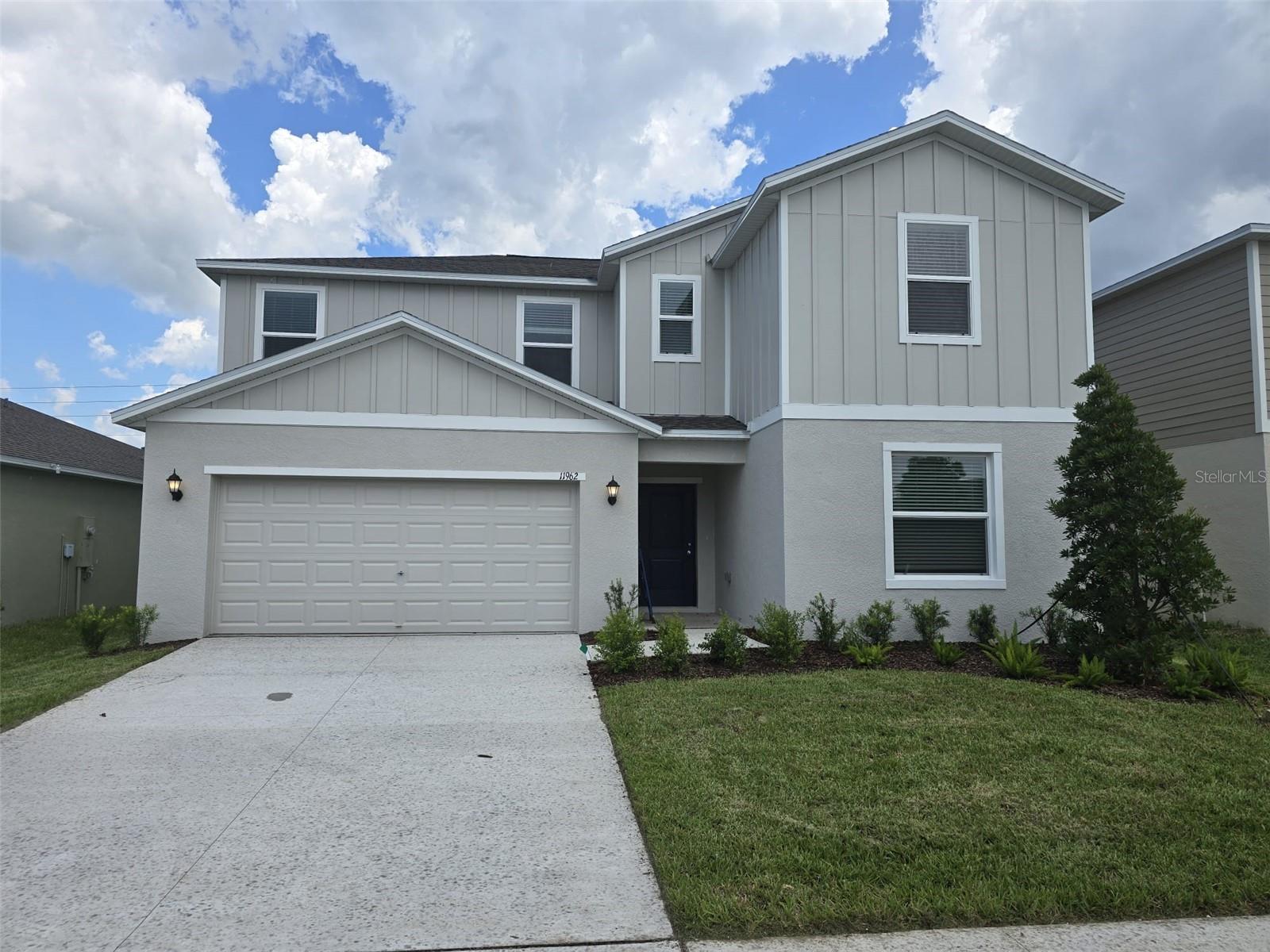 RENT Available. Welcome to a brand-new home with SIX BEDROOMS, three bathrooms and two car garage in Bellamy crossing community. The first floor of this two-story home shares an open layout between the kitchen, dining room and family room for easy entertaining and access to a patio. A luxe owner’s suite is in a rear corner of the first floor, while a secondary bedroom is at the front, perfect for overnight guests, as well as a flex space which can transform to meet the homeowner’s needs. Upstairs are four secondary bedrooms and a loft for added living space. Bellamy Crossings is a master-planned community in Dade City, FL. This community boasts a prime location near major highways offering convenient commutes to work or entertainment in the Tampa Bay area and easy access to Wesley Chapel’s vibrant shopping centers and outdoor recreation.