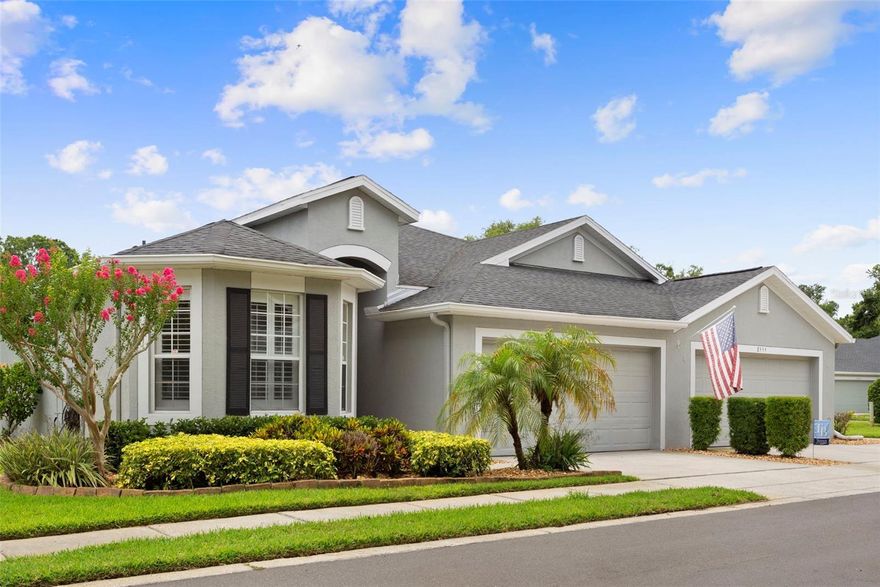 This home exudes pride in ownership! Beautifully maintained 2 bed, 2 bath VILLA with separate enclosed office, generous flex space (currently a formal dining room), 2 car garage and a large fully screened in patio now available in lovely tree-lined, gated Westchase area neighborhood of WESTMONT OAKS.  Located within a stone’s throw of dining, grocery shopping and other retail options, this is a well-suited for those seeking ideal proximity for life’s conveniences and travelers alike as the Tampa International Airport is a quick 15/20 minute drive.  Homeowner has taken care to update appliances as needed and just recently installed all new Luxury vinyl plank flooring throughout the entire home.  Plantation shutters accessorize the front bedroom.  Floor plan is very comfortable with nice separation between primary suite and second bedroom (privately set with a hallway that includes second bathroom and laundry room). Westmont Oaks HOA is well-managed and funded, covering grounds maintenance, exterior maintenance of home, and roof, as well as community gate and pool.  Known to be so friendly with planned neighborhood gatherings and events, it is a great place to land and call HOME from day one!