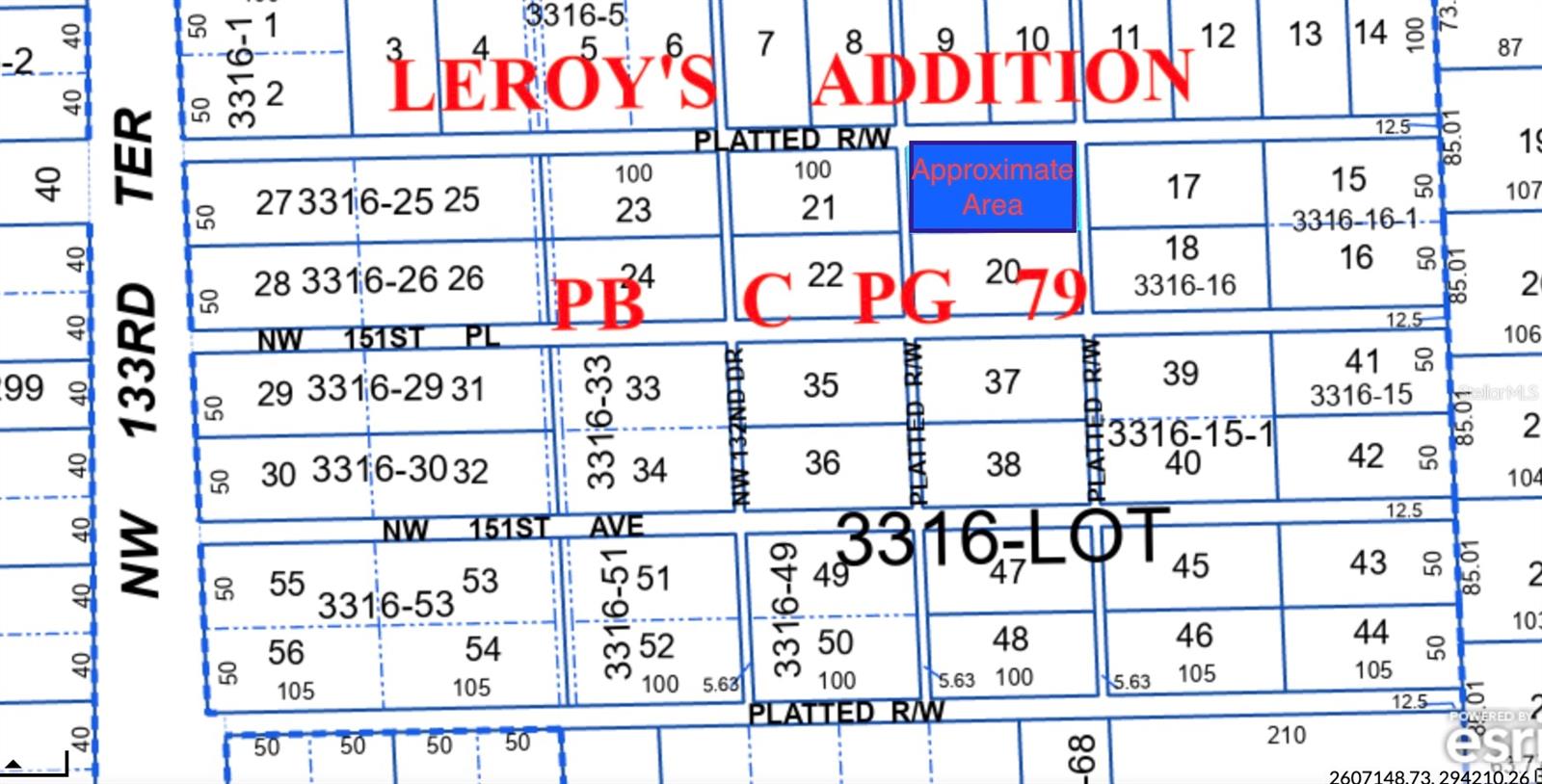 ALACHUA LEROYS ADD - Land