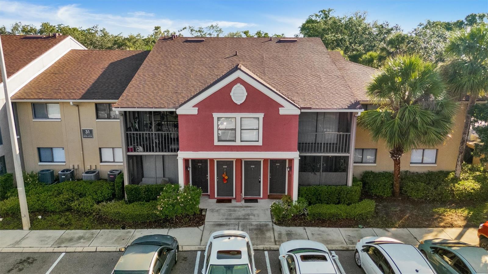 This one has it all! Second story 2 bedroom, 2 bath with a den or office. This is a gated waterfront community located in Tampa, not far from Oldsmar. Close to both Tampa and St.Pete/Clearwater Airports. This is a corner unit so it offers a lot of extra light. High ceilings and a newer kitchen with GE Stainless Steel Appliances and stone counter tops. A laundry room with full size washer and dryer. Nice sized bedrooms. The primary bedroom has a walk-in closet and an ensuite bath with shower. Both baths have newer vanities and touch light mirrors. Custom blinds in the bedrooms. There is a screen enclosed porch off of the living area. There are a lot of tropical plants and foliage right outside of the windows making for lovely views. Private parking spot with additional guest spots available. There is a beautiful resort style pool with bbq grills and cabanas, restrooms and water view. The 24 hour state of the art cardio and fitness center are very nice and well equipped. The clubhouse has a full kitchen, coffee bar, fishing and canoe access. Close to many shops and restaurants. Call today for your private tour.