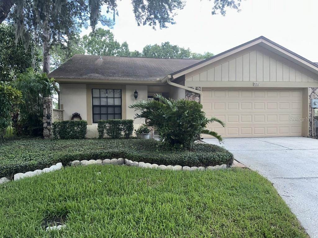 "Single Story Villa" 1100 SqFt, Split Bedroom Plan, Great Room, Vaulted Ceilings, Dining Area, Open Country Kitchen, Refrigerator w/Icemaker, Microwave, Dishwasher and Smooth Top Range, Pantry. Garage Laundry Area with Washer and Dryer, All Tile Flooring, Two Car Garage w/Opener, Front Lawn Service Included, Three Ceiling Fans, On Pond, Large Screened Patio, Cat only with Owner Approval. Gated Community, Community Pool. All Advantage Realty Services residents are enrolled in the Resident Benefit Package (RBP) for $40.95/month which includes renters' insurance, HVAC air filter delivery (for applicable properties), credit building to help boost your credit score with timely rent payments, $1M Identity Protection, move-in concierge service making utility connection and home service setup a breeze during move-in, our best-in-class resident rewards program, and much more! More details upon application.