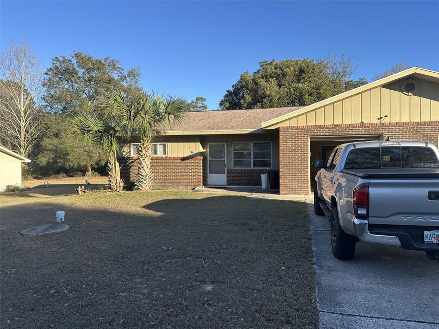 Looking for a place that's close to everything but still offers peace and quiet? Here's your chance! This 2-bedroom, 1-bath home with a garage is just a short walk to WAWA and Cody's Restaurant. Located on a quiet residential street in SW Ocala, this charming duplex is ready for its next occupant. A must-see!
