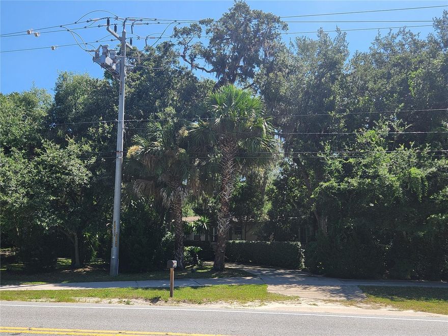 Property has 100 feet of frontage directly on State Route A1A, with 120 feet of depth and is zoned residential/commercial.  There is currently an occupied manufactured home on the property.  The option to retain the tenant is at buyer's discretion.