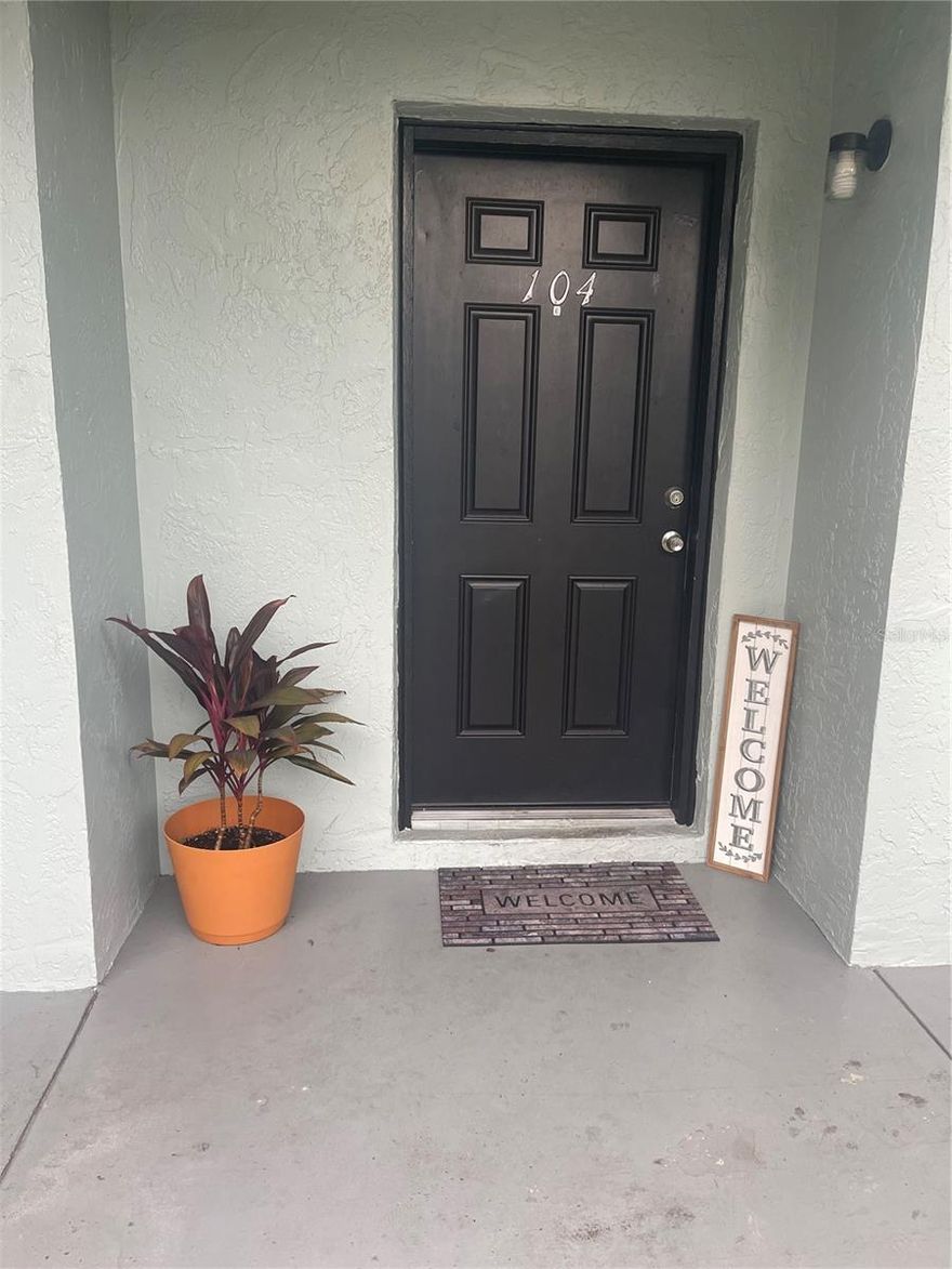 Very cute 2 bed, 2 bath, 1026 sf condo. Gated community. Water and Sewer included.   Fenced in back yard with 200sf of paver has just been completed and planter, will still have a grass area for plants and pets. All hard surface flooring.  Washer and dryer hookups.  Updated kitchen and baths. In the process of painting the whole unit, installing ceiling fans in living room and both bedrooms, new sink and faucet in kitchen, and the pantry closet in the kitchen and master bedroom will be built out with wood shelving for better storage.  Close to shopping and USF. Should be ready to move in around the 15th of Jan 2023.