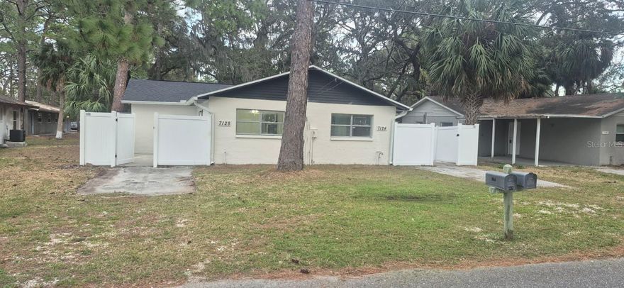 Welcome to this beautifully updated 2-bedroom, 1-bath rental home located at 7128 Oakwood Dr in New Port Richey, FL. This property features a fully remodeled interior with modern finishes throughout. Enjoy brand-new flooring, a newly renovated bathroom, and a stylish updated kitchen equipped with refrigerator, stove, and microwave.

The home offers a bright and open layout, providing comfort and functionality. The spacious fenced backyard is perfect for outdoor enjoyment and privacy. Additional features include central A/C, fresh paint, and a clean, move-in-ready condition.

Conveniently located just minutes from Downtown New Port Richey, popular restaurants, shops, entertainment, parks, and local amenities. Easy access to major roads for a smooth commute.

Don’t miss this opportunity to live in a beautifully renovated home in a highly desirable area. Schedule your showing today!