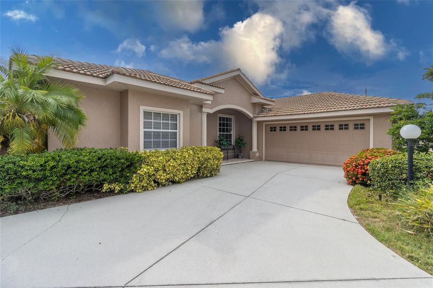 Welcome to Three Oaks and to this well maintained 4 bedroom home! Enjoy the screened-in swimming pool and fenced backyard. Bring your pets and your gardening inspiration! Enjoy the open floor plan with plenty of sunlight in every room. Beautiful engineered wood and tile flooring throughout. Plantation shutters, updated fans, water heater is approximately 3 years old, pool pump also newer. Laundry room, stainless steel appliances. Dual sinks in primary bathroom, tub and walk-in shower! Granite counters in the kitchen. LG Washer and Dryer. Home was just replumbed a few weeks ago. 2 car garage and generous driveway for your guests to park. ***Three Oaks also offers a playground***  A rated school district! Easy access to I75, close to all the shopping, downtown Sarasota, area beaches and attractions! VERY LOW HOA FEES-under $550 per year. Rental minimum is only 30 days. Make your showing appointment today. This won't last on the market long. ***PRICED TO SELL***