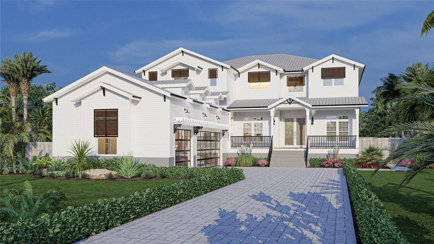One or more photo(s) has been virtually staged. Under Construction. Introducing an exquisite new construction home nestled in the heart of Siesta Key. Built by M&J Pham Development with 4 bedrooms, 4.5 bathrooms, and 3,801 square feet of living space, this stunning residence offers an unparalleled combination of luxurious comfort and unbeatable location on the water. Once you enter this dazzling property, you will be greeted by an open and spacious floor plan that features high ceilings, natural light, and high quality finishes throughout. The home features a modern and elegant kitchen with top-of-the-line Viking appliances, quartz countertops, and custom cabinetry. Two patios with an outdoor kitchen and additional island seamlessly blend indoor and outdoor living with meticulously planned landscaping and pool area. The master bedroom of this gorgeous home is a true sanctuary, offering a plush and peaceful retreat after a long day. It boasts an ample layout with plenty of room, and large windows to let in unrestricted natural light, providing a bright and airy feel that's perfect for relaxation. The room also features a generously sized walk-in closet with abundant space for storage and organization as well as a private terrace for you to easily enjoy the outdoor scenery. The master bathroom is equally impressive, featuring a soaking tub and a separate shower that's great for unwinding after a long day. The opulent finishes and high-end materials used throughout the space add to the lavish feel of this spectacular master suite, making it the best place to recharge and rejuvenate. As you ascend the grand staircase to the upper level of the lavish estate, you are greeted with a breathtaking sight of three cozy bedrooms, each with its own private ensuite bathroom and a large rooftop deck that has fantastic views of the gulf. The exterior features multiple terracing outdoor spaces, a saltwater pool and a boat dock with an 8,000-pound boat lift. Being situated on Siesta Key, you will have easy access to some of the best beaches, restaurants, and shopping that Sarasota has to offer. Whether you are looking for a day at the beach, a night out on the town, or a quiet evening at home, this home has everything you need. Photos are of similar finishes, layout of home may vary. *Finishes are subject to change due to possible supply delays of certain products. Renderings may not represent the final product. Changes may be made to physical features due to product and material availability. Changes can be made by ownership or General Contractors at any time.