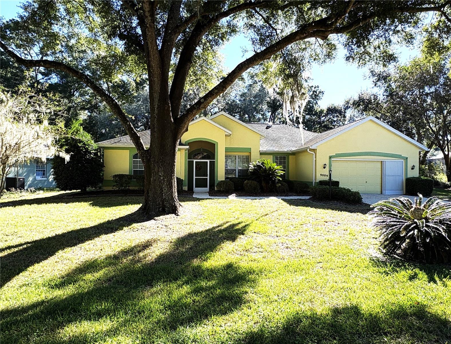 Beautifully maintained home located in the Fairway Estates subdivision of Rainbow Springs Country Club Estates. This home features 3 bedrooms, 2 bathrooms and a two-car garage with a pool. The Greystone Model has always been a favorite in the community and this one shows why. Separate Living and Family Rooms, formal dining and a small area off kitchen for informal meals as well as a breakfast bar. Newer appliances all work well and will be left in the home. The kitchen and family room have hardwood flooring. The split plan has 2 bedrooms and the guest bath on the opposite side of the home from the primary suite for privacy. The large lanai with new screening on the screen room over the pool is great for entertaining. The pool has both solar heat and an electric heater for the chilly seasons. The back yard is full of blooms in the spring, but a bit of trimming would bring back the access to the green way that used to be the golf course directly behind the home which gives you access to walk fido or just go walking for exercise. This home has it all and has been well taken care of. The ANNUAL ASSESSMENT will be $250/year beginning in 2026. This gives you access to the Member only River Park where you can swim, launch your kayak/canoe/paddleboard/tube and several options for hanging to just enjoy the river life with friends and neighbors while picnicking, talking or watching the wildlife on the river. The Community Center offers a billiards room, fitness room, several meeting rooms as well as outside activities that include tennis/pickle ball, basketball, horseshoes, shuffleboard, disc golf, bocce or swimming in the community pool. There is also a public restaurant on site,