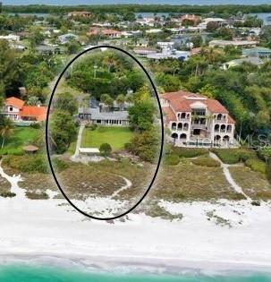 **Exquisite Beachfront Estate! Don't miss this once-in-a-lifetime opportunity to own a beachfront estate right on the Gulf!**
Seize this extraordinary, once-in-a-lifetime opportunity to create your sanctuary on one of the most remarkable waterfront lots along the Gulf Coast. This rare gem offers an unparalleled oceanfront homesite 100X465 (over 1 acre) directly on the pristine beaches of the Gulf of Mexico.
This delightful residence, recently affected by water intrusion due to Hurricane Helene, is being sold in its current condition-"as-is.” Envision the possibilities of crafting your dream oceanfront estate nestled on the stunning shores of Longboat Key. The expansive lot, spanning just over an acre, is perfectly suited for a family compound or a serene personal retreat.
Awaken each morning to breathtaking vistas of the Gulf, where golden sunsets and soothing ocean breezes become an integral part of your everyday life. The single-story design fosters a seamless connection between indoor and outdoor spaces, enabling you to embrace the coveted coastal lifestyle fully. With ample space for outdoor gatherings, this home is ideal for families eager to forge lasting memories by the beach. The property features a detached garage and an inground pool, providing a foundation for future enhancements or renovations. Whether you renovate the existing structure or build your dream home, the possibilities are limitless.
Immerse yourself in the tranquil beauty of beachfront living while remaining just moments away from the vibrant local community. This is a rare opportunity to own a slice of paradise on Longboat Key, where you can revel in unparalleled panoramic views of the Gulf of Mexico, witness breathtaking sunsets, and experience a harmonious blend of luxury and natural beauty. Don’t let this unique chance slip away to craft your dream waterfront home on Longboat Key, where luxury and tranquility await. The crystal-clear waters of the Gulf of Mexico and sun-kissed skies provide the ideal backdrop to this enchanting island beach house. This exceptional property encompasses 100 feet of sandy beachfront along the Gulf, perfectly poised for those seeking a sophisticated coastal lifestyle amidst sweeping views and pristine white sands.