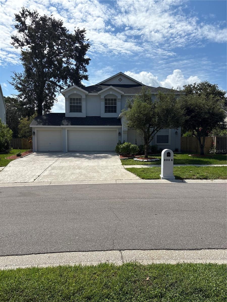 Welcome to Your Florida Dream Home! This completely remodeled 5-bedroom, 3-bath gem has been upgraded from top to bottom and is move-in ready. Freshly painted and featuring a brand-new 2025 AC unit, it is located in the highly sought-after Erin Arbor community of Bloomingdale East—renowned for its top-rated schools and strong sense of community. Inside, enjoy soaring ceilings, gleaming tile floors throughout the first level, and abundant natural light. A striking modern chandelier highlights the staircase, while the kitchen serves as the heart of the home—offering new cabinets, quartz countertops, stainless steel appliances, and highchair seating space—all overlooking the open living and dining area. Upstairs, new plank laminate flooring adds warmth and style. Each of the three bathrooms has been recently renovated with contemporary finishes, including LED mirrors, quartz counters, sleek cabinets, designer tile showers, and modern toilets. The primary suite features a spa-like retreat with a massive shower, luxurious soaking tub, frameless glass door, double vanity, and two walk-in closets—one accented with a chic barn door. The oversized backyard is fully enclosed with complemented by tropical fruit trees for a serene outdoor escape. Don’t miss your chance to own this one-of-a-kind Florida dream home!