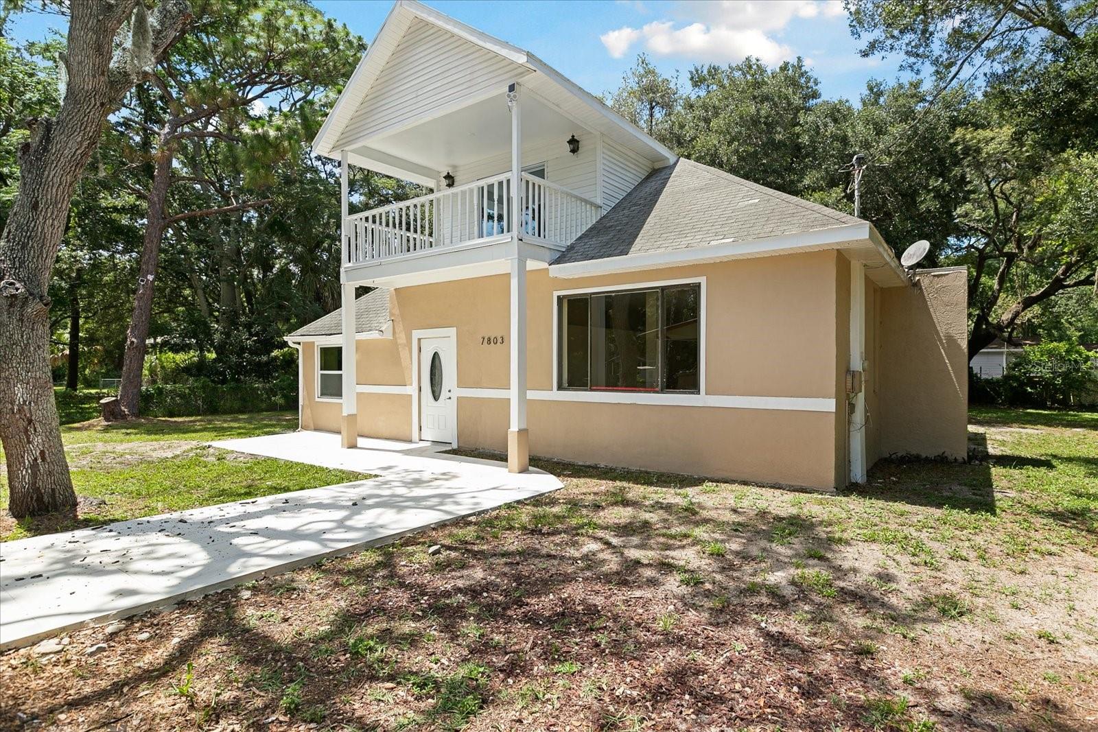 This inviting 3-bedroom, 2-bath home offers a thoughtful open floor plan that brings living, dining, and kitchen spaces together, making it easy to enjoy time with loved ones. The upstairs master suite features a private balcony, creating a quiet retreat, while the additional bedrooms provide comfort and flexibility for family, guests, or a home office. The kitchen is outfitted with brand-new appliances, ready for everyday meals or special gatherings. A spacious yard extends the living space outdoors, perfect for relaxing afternoons or entertaining. Set in a peaceful neighborhood close to parks, schools, and daily conveniences, this home combines comfort, functionality, and a welcoming atmosphere for every stage of life