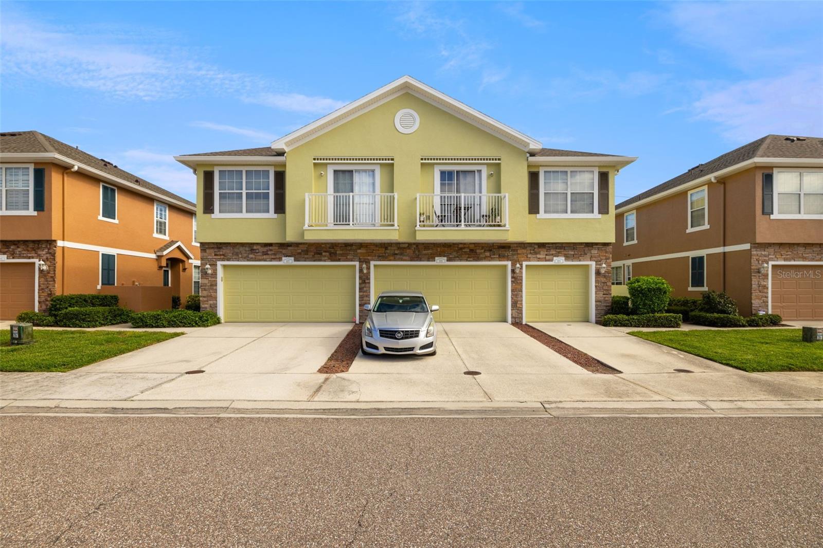Welcome to Bay Breeze Cove, where luxury meets low-maintenance living in one of St. Petersburg’s most desirable communities. This beautifully maintained townhome, which does NOT require flood insurance, offers the LARGEST and most sought-after floor plan in the neighborhood. Boasting 1,635 square feet of elegant living space, this 3-bedroom, 2.5-bathroom residence includes a spacious 2-car garage and lives like a single-family home—without the upkeep. Step inside to soaring ceilings, a bright open-concept layout, and refined finishes throughout. The gourmet kitchen features granite countertops, stainless steel appliances, and a walk-in pantry—perfect for both entertaining and everyday living. The main level also includes a separate dining area, generous living room, guest powder bath, full laundry room, and direct garage access. Upstairs, you'll find two comfortable guest bedrooms, a well-appointed full bathroom, and a spacious primary suite with a large walk-in closet and an en-suite bath featuring dual sinks and a soaking tub. This home is equipped with Fabric Shield Hurricane Panels by Home Safety Solutions (a $7,000 value)—lightweight, code-compliant, and designed to let in natural light while offering storm protection. All of the buildings have recently been painted and all the roofs have been replaced in December of 2024, enhancing both curb appeal and long-term value. Bay Breeze Cove offers a private community pool, a dog park, and charming walkability—all within 10 minutes of Downtown St. Pete and just a short drive to the beaches, Vinoy Park, and Tampa. Whether you're seeking style, comfort, or location, this townhome delivers it all. Schedule your private tour today and experience the lifestyle this exceptional property has to offer.