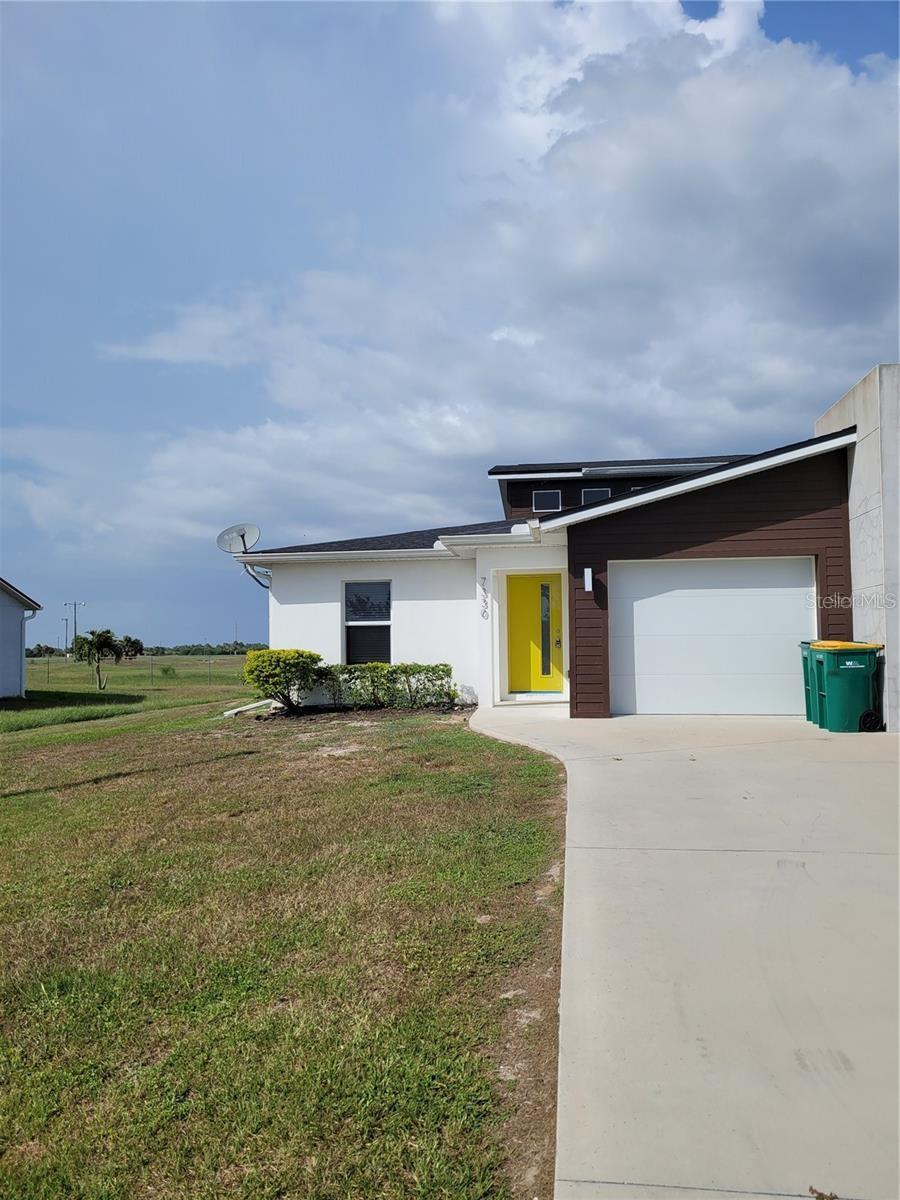 Beautiful 2 bedroom, 2 bath, 1 car garage with an open floor plan, volume ceilings, and stainless steel appliances. Master suite has a walk-in-closet and master bath has two sinks and walk-in-shower. Enjoy the lake and golf course view all while relaxing on your lanai. Lawn care included.