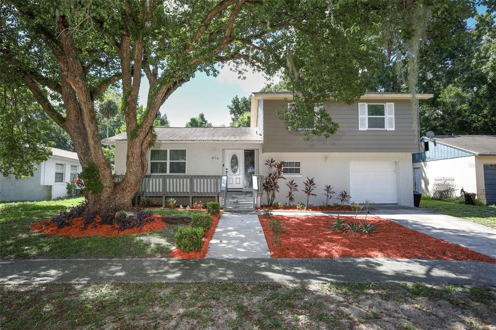 This FULLY RENOVATED home boasts stunning curb appeal and modern upgrades throughout. From the moment you arrive, you'll be delighted by the beautifully landscaped front yard and welcoming entryway.
Situated on a large lot with a fully fenced, oversized backyard, featuring a newly resurfaced pool to enjoy on hot Summer days!
This home offers a great floorplan with a neutral, light color palette throughout. MANY UPGRADED FEATURES include: NEW interior paint and luxury vinyl flooring throughout the home. Beautiful GRANITE COUNTERS that compliment freshly painted kitchen cabinets with ALL NEW hardware. BATHROOMS REMODELED, featuring impressive tile showers with color coordinating vanities.
The roof was installed in 2018.
This beautiful home is truly a turn key move in!