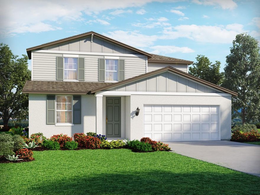Under Construction. Brand new, energy-efficient home available by Feb 2026! The Orchid's first-floor primary suite ensures everyone has their own private space. The second floor offers a spacious loft that can be used for work, homework and hobbies. The open kitchen has a large work island. The Oakfield Trails Classic Series offers single-family homes with open-concept floorplans in Parrish, FL. Convenient to several major highways, this community is ideal for those who commute to Lakeland, Tampa and Orlando.  Residents will have access to the private Harvest Club that includes a resort-style pool, clubhouse, fitness center, pickleball courts, playground and trails in a beautiful "old Florida" setting.  Each of our homes is built with innovative, energy-efficient features designed to help you enjoy more savings, better health, real comfort and peace of mind.