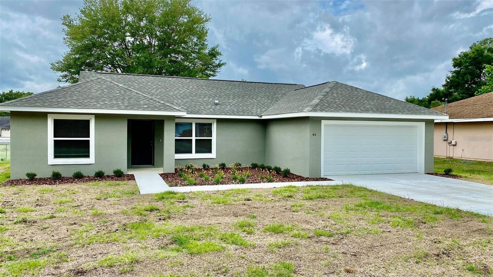 ONLY AVAILABLE FOR RENT THROUGH HOMERUN REALTY PROPERTY MANAGMENT. FOR RENT! BRAND NEW CONSTRUCTION 3/2/2 BUILT IN 2021. Be the First to Live in this Brand New Home. The Carnation Model built by Weitlund Construction. Great Location. 3 bedroom, 2 bathroom, 2 car garage Concrete Block Stucco Home with 1,416 living square feet and a total of 1,870 square feet under roof in Ocala on .23 Acres, Fenced in with chain-link fencing. No Carpet. Luxury Vinyl Tile throughout home with upgraded tile in the bathrooms. Home is an Open Concept kitchen with plenty of countertop space and kitchen cabinets. Home includes a side by side refrigerator with ice and water dispenser, overhead microwave, dishwasher, and range. Real Wood upgraded soft close cabinet doors and drawers throughout, with upgraded Crown molding on the cabinets. Granite Countertops throughout home. Open concept living room, Spacious bedrooms, sliding glass door that leads to a fully fenced in backyard to drink your morning coffee and entertain family and friends. Upgraded glass shower door in master bath. Nice dining area, custom blinds throughout. 6 panel interior doors. Very good size master bedroom with a large walk in closet. Linen closet in the hallway and guest bathroom. Home is move in ready! Inside washer and Dryer/laundry room. Pet friendly with some restrictions. NO SMOKING. Surrounded by nice homes. Serious inquiries only. 1st, last, and security deposit required. $1785x3 = $5,355. Must show total household gross income of $5,355 per month. Must carry renters insurance. 1 Pet allowed with restrictions. Application Fee is $60 for first adult and $40 for each additional. NO SMOKING