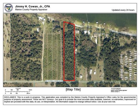 SE SUNSET HARBOR ROAD WEIRSDALE FL 32195
