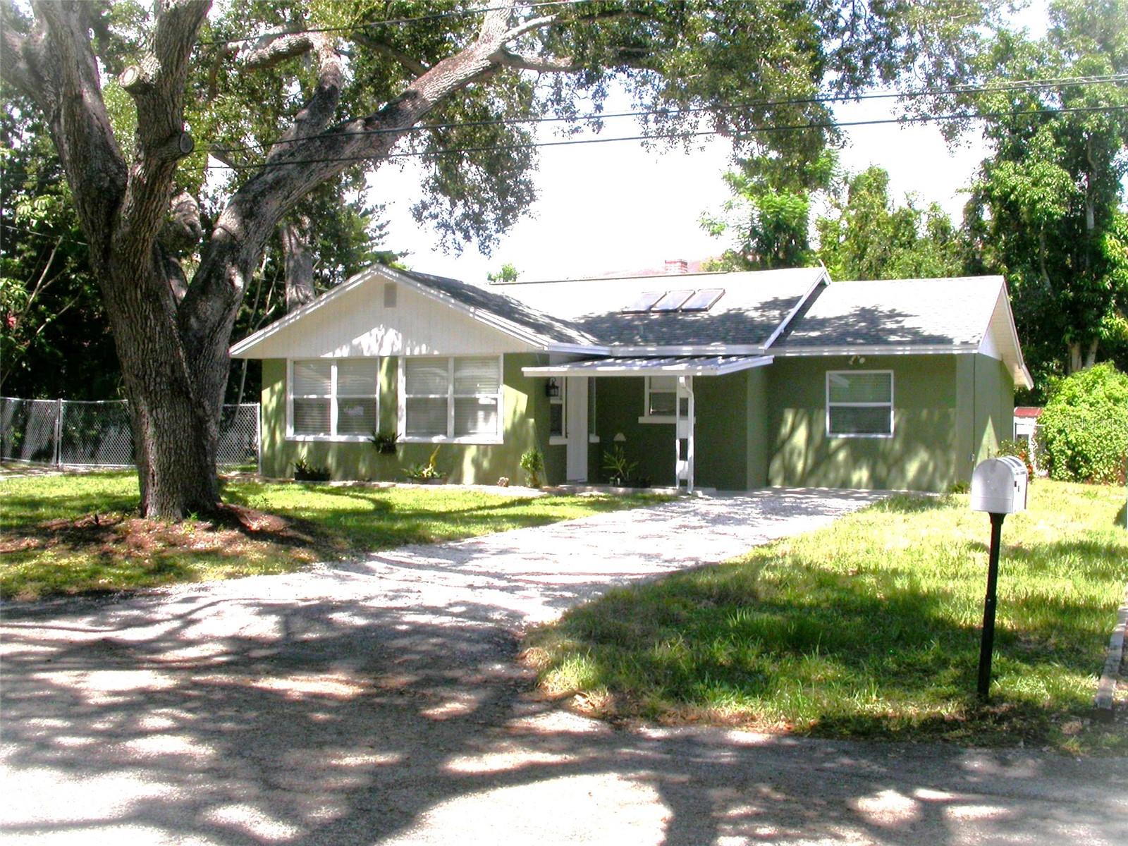 Secluded, Stylish, and Spacious – A Private Paradise Awaits!
Nestled in a serene, private wooded cul-de-sac, this beautifully updated 3-bedroom, 2-bathroom home is the perfect blend of comfort, function, and modern design. Located in unincorporated Pinellas, it offers flexibility and room to grow—ideal for those seeking extra space for RVs, boats, or outdoor living.
Step into the heart of the home—an impressive designer kitchen featuring quartz countertops, stainless steel appliances, a butcher block island, and a skylight that fills the space with natural morning light, perfect for enjoying your coffee or tea. The open-concept layout flows into your extraordinary oversized backyard, complete with composite decking and endless potential for entertaining or relaxing in your private outdoor retreat. Backyard is 90x170, giving you .34 of an acre of land.
The primary suite is a true escape, offering a beautifully remodeled en-suite bathroom with a privacy toilet, his and hers sinks, a spacious walk-in closet, and a modern tiled shower.
This home has seen extensive recent improvements, including new stucco and exterior paint in 2023, a completely remodeled primary bedroom and bathroom, and new hurricane impact windows. All plumbing, electrical, and HVAC work has been fully permitted and updated in 2023 and 2024, including a brand new 200-amp electrical panel, a tankless water heater, and upgraded systems in the laundry and home addition. You’ll also find new ceiling lights, fans, and modern electrical outlets throughout, plus a smart Nest thermostat for energy efficiency.
The kitchen boasts all-new appliances from 2021, with a brand new dishwasher added in 2024. The roof was replaced in 2017, the AC system was installed in 2010, and the garbage disposal is new as of 2023.
One of the best features? You can walk or ride your bike to our beautiful sugar sand beaches—just 1.8 miles away—making every day feel like a vacation. Plus, you’re conveniently located near the bus line, shopping, Walmart, and the VA hospital, making everyday errands and commuting a breeze.
With a spacious layout, modern finishes, unmatched privacy, and unbeatable proximity to the coast and essential amenities, this home is move-in ready and waiting for you.
Don’t miss your chance to own this hidden gem—schedule your private showing today!