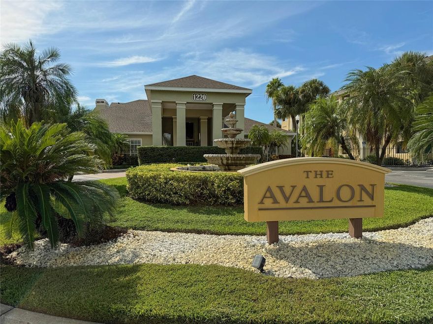 Buyers wanted. IDEAL SHORT TERM RENTAL....!!! Absolutely gorgeous condominium in Avalon of Clearwater gated community. This place NEVER flooded....! It can generate great rental income. Minimum lease period is only 7 days....!!! and only about 10 minutes drive to the sand on spectacular Clearwater Beach, considered the best beach in Florida. Community clubhouse features heated swimming pool. Gym. Gathering room. Computer room. In the condo you have a washer/dryer, tile floor in the kitchen and engineered wood floor in the rest of the unit. King size bed in primary bedroom. Open sliding door to enter the balcony. Master bedroom has large walk in closet. On the ground floor with private entrance from parking spot. Parking is unassigned and there's plenty of parking spots for owners and guests. Great place to enjoy Florida life style, or it can be your vacation home and a vacation rental generating good income when you're not here. Located near all restaurants, shopping, car dealerships, Florida beaches, less than 30 minutes to Tampa International Airport and also a short distance to Clearwater St Pete International Airport. Make an appointment to see it. You'll love it.