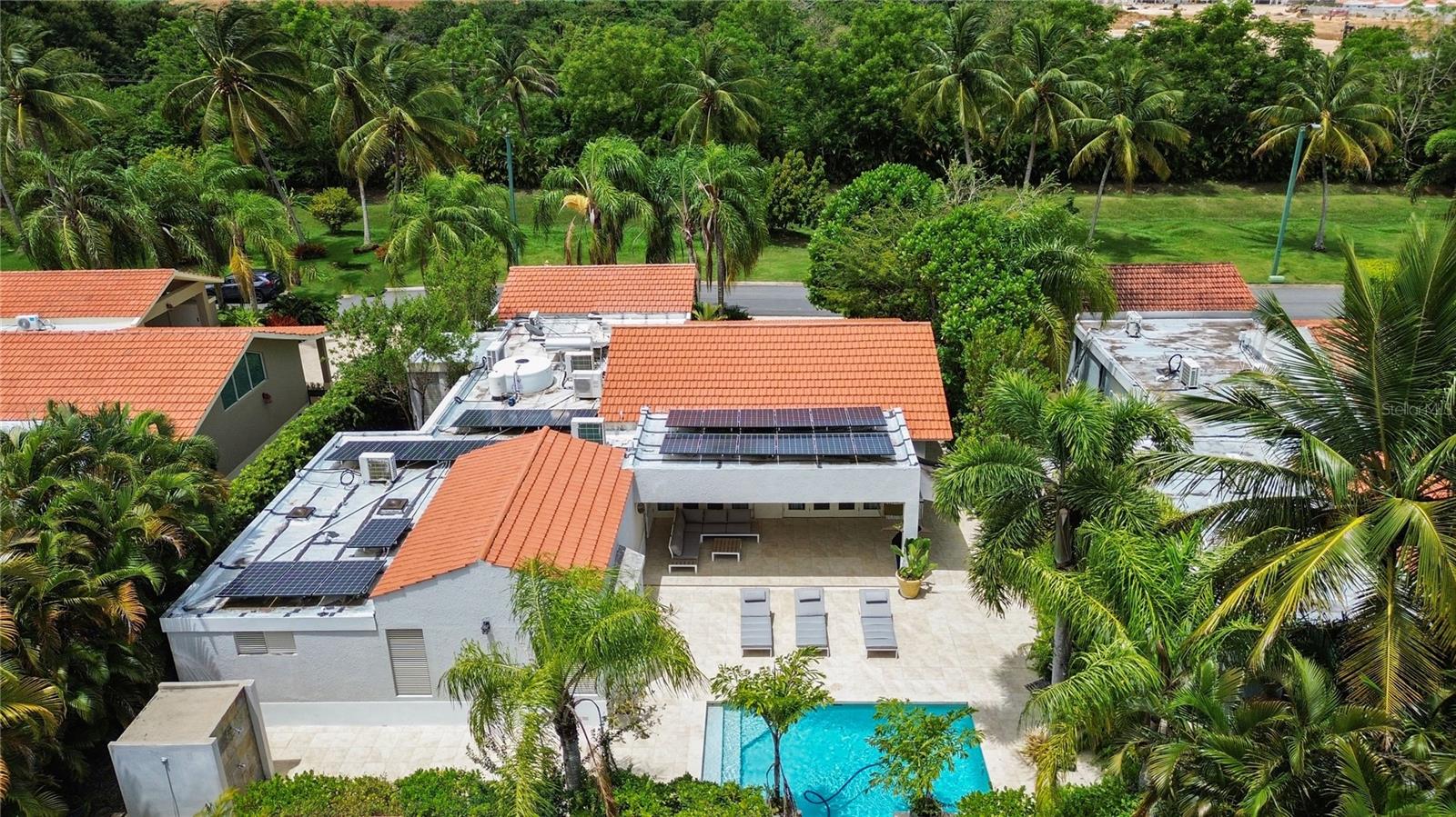 This fully furnished and beautifully renovated home offers a blend of luxury, sustainability, and everyday convenience in the highly sought-after community of Sabanera Dorado. With 3,300 square feet of total construction and 2,800 square feet of interior living space, the home sits on a generous 752-square-meter lot designed for comfort and privacy.
Inside, you'll find three spacious bedrooms, each with its own en-suite bathroom, along with a flexible bonus room that can be used as a fourth bedroom, home office, or media room. The layout also includes a powder room, a two-car garage, a covered terrace, and a private pool perfect for entertaining or unwinding in peace.
The open-concept kitchen has been completely renovated, along with updated bathrooms and a refreshed laundry room. Renovated flooring and custom closets throughout add to the home's modern appeal. Natural light fills home during the day, and soon-to-be-installed all-glass windows will further enhance its sleek, airy feel.
This property is also equipped with energy-efficient features, including 26 solar panels, Sonnen system batteries, a backup generator, solar water heater, and a water cistern for added peace of mind.
Located just steps from the community school, this home enjoys a unique location with no front-facing neighbors, offering unobstructed views of open green space and an added sense of privacy. Residents of Sabanera Dorado have access to exceptional amenities, including golf cart trails, a fitness center, lap pool, convenience store, and a full-service restaurant, all within a secure and vibrant setting.