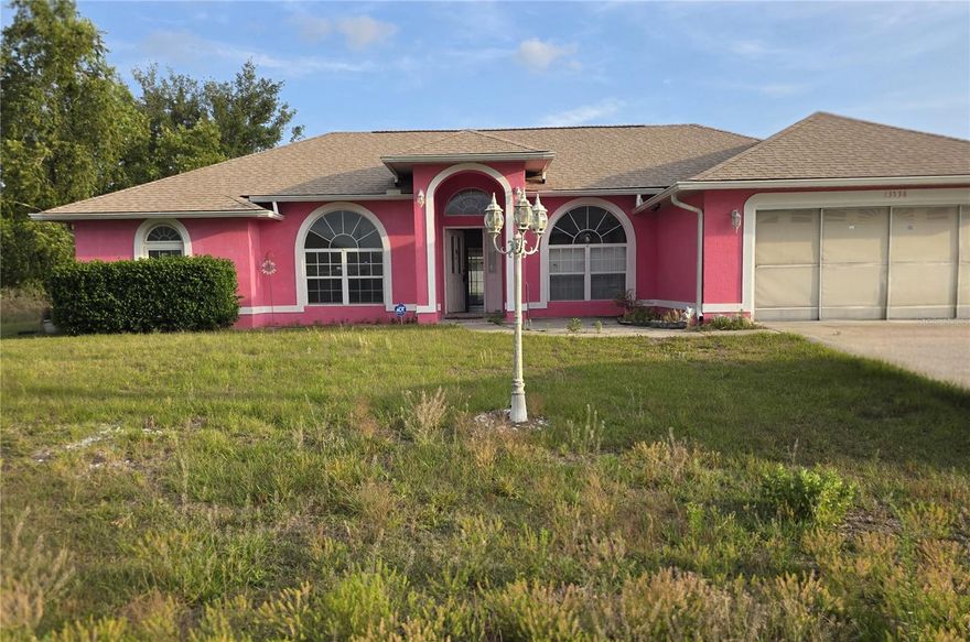 In need of a primary residence, Income investment or a fixer upper property, here we go. This 3/2 1871 Sq feet house was built in 2002 very spacious with enclosed patio and chain link fenced back yard just one block south of HWY 484 and East of Marion Oaks Course. Bed rooms and closet needs flooring covers to which seller will contributing $5,000.00 at closing.  House is equipped with working intercom radio system.New roofing completed 10/25. All equipments in working good condition. This is a great investment and seller is motivated.
