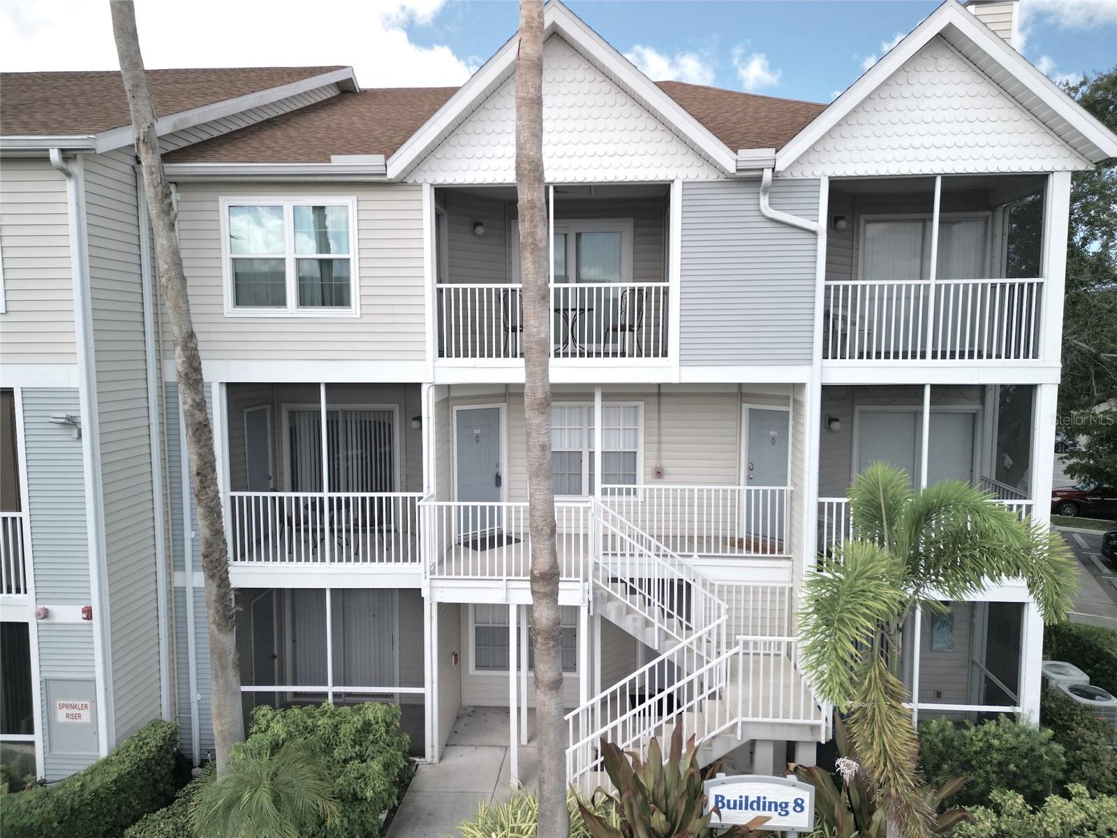 EXCELLENT LOCATION! Light and bright 2 bedroom condo on two levels. Waterfront community, located just a few blocks to the Sarasota Bayfront, Selby Gardens, Sarasota Memorial Hospital and downtown Sarasota. Enjoy restaurants, entertainment and shopping. Across the street is the current Sarasota High School, historic High School Art Museum and Publix, just over the Ringling Bridge is Lido Key Beach and St. Armands Circle. This gorgeous 2 bedroom and 2 and a half bath FULLY FURNISHED condo offers a large great room, an upgraded kitchen, full size washer and dryer, two large bedrooms with en-suites attached and a screened lanai off the great room and a second one accessed from the bedrooms. You can walk out to a dock each morning, sip coffee and watch the manatees swim by. Enjoy a kayak launch, a place to fish, a heated pool, hot tub, tennis/pickleball and a clubhouse with a fitness center, showers, kitchen and library. The grounds have a suburban resort atmosphere. All this within steps of downtown and the bayfront--and a bike-ride to the beautiful Gulf Beaches. Sarasota County's Legacy Trail has now been extended two blocks from Central Park II. So much to enjoy, call today!