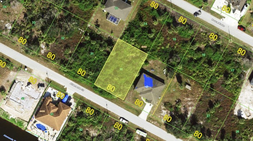 This 80' x 125', 10,000 sq. ft. lot, located across from waterfront properties in desirable South Gulf Cove, has public water, sewer, and power available. It could be the site of your new Florida home, in one of the fastest-growing communities in the County! Still plenty of natural surroundings to enjoy, and several neighborhood parks, multi-use pathways on some of the main roads, and a public boat ramp providing access to 55 miles of canals, and the Gulf of Mexico. These are just a few reasons to consider saying 'Yes' to this address! There are Deed restrictions, but the HOA is voluntary. So, you can keep your boat trailer on your property. Not in a Scrub Jay review area, so no worries there. Convenient for all local amenities: boating, fishing, kayaking, biking, golf, nature trails, shopping, dining, entertainment, area beaches, etc. A short drive to 'world famous' Boca Grande, historic Englewood, Charlotte Sports Park, Port Charlotte Town Center Mall, and easy access to I-75. Don't wait too long to check it out!