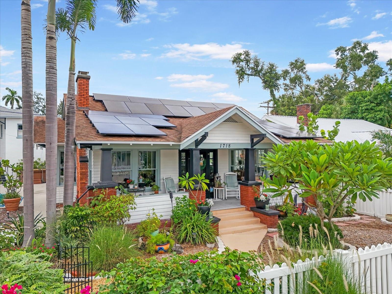 INCOME POTENTIAL!! Step back in time and feel the warmth of Old Florida in this lovingly cared for 1925 bungalow in Bradenton’s Historic Wares Creek district. From the moment you step onto the wide front porch, you’re greeted by beautiful craftsmanship that makes this home so special. Inside, you’ll find 2 bedrooms plus a flexible 3rd that could serve as an office or guest space, 2 full baths, and a dedicated laundry room. Original heart pine floors throughout the main living areas, 9-foot ceilings invite in light and air, and a decorative fireplace adds cozy charm. Classic craftsman millwork frames each room with timeless detail. Recent upgrades include a gas stove, new refrigerator, tankless water heater, new washer and dryer, and freshly painted interior and exterior.
Above the two-car garage, a private one-bedroom, one-bathroom apartment with a full kitchen opens the door to possibility. This spacious mother-in-law suite is not only ideal for visiting family and friends, but it also offers strong INCOME POTENTIAL, whether as a short-term rental for vacationers, a retreat for seasonal guests, or a steady annual tenant. With separate alley-access parking for both the main home and the apartment, everyone has space and privacy.
Outdoors, the property blooms with tropical landscaping, a spacious lot, and the gift of your own backyard retreat including an above-ground pool and jacuzzi for cooling off on sunny afternoons or stargazing nights.
All of this is just minutes from the vibrant heart of downtown Bradenton, where you’ll find a thriving farmers market, award-winning restaurants, and charming boutiques. And when you’re ready for the beach, Anna Maria Island’s sugar sands are just a 15 minute drive!
This home is a rare blend of history, heart, and opportunity. Whether you’re seeking a storybook bungalow to call home, an investment property that works for you, or both....this one is ready to welcome you!