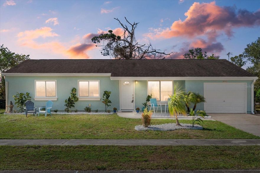 Welcome to this stunning 3 bedroom, 2 bath home with a versatile den, located on a large lot backing up to a peaceful canal in North Port, Florida. This completely remodeled home offers modern style, high quality finishes, and an unbeatable location close to Wellen Park, Venice, U.S. 41, shopping, restaurants, and Florida’s best Gulf beaches. NO CDD AND NO HOA.

Step inside to find matching luxury vinyl plank flooring throughout the entire home, complemented by hurricane impact windows, a newer roof, and a newer A/C system for comfort and peace of mind. The bright open kitchen features an oversized custom center island with storage on both sides, granite countertops, custom cabinets with a built in trash can, pantry, and brand new stainless steel appliances including a stove, microwave, dishwasher, and range. The newer washer and dryer will stay with the home.

The spacious primary suite includes a custom closet organizer and a beautifully updated bathroom featuring a walk in custom tiled shower. The second bathroom offers a deeper soaking tub for added comfort and relaxation. The flexible den is perfect for a home office, craft room, or guest space.

Fresh exterior paint, a new front entry door, and a beautifully maintained yard enhance the home’s curb appeal. The large backyard provides plenty of room to add a pool, garden, or outdoor living area, all with tranquil canal views and no rear neighbors.

This is not a flip as pride of ownership shines throughout. The current owners are relocating for work, giving you the opportunity to own a move in ready home that feels brand new. Perfectly situated near Wellen Park, CoolToday Park, top rated Sarasota County schools, medical centers, hospitals, libraries, and the sandy beaches of Venice and Manasota Key.