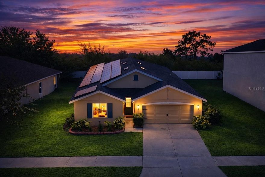 FULLY PAID-OFF Tesla Solar System

Appraised and ready to impress, this move-in ready 4-bedroom, 2-bathroom home at 11816 Myrtle Rock Dr sits in one of Riverview's most charming spots — tucked at the back of a quiet street that circles a scenic pond with a fountain in the desirable Park Creek community.

Step inside and you'll notice right away the high ceilings and open floor plan that make this 1,767 square foot home feel even bigger than it is. The living room, dining room, and island kitchen all flow together seamlessly, with granite counters, stainless steel appliances, and upgraded LVP flooring running through most of the home. Premium paint and updated light fixtures give everything a fresh, modern feel without being over the top.

Slide open the back doors and you're greeted by a privacy-fenced backyard wrapped in clean white vinyl with no visible rear neighbor. It's the kind of space where you can truly relax and enjoy your morning coffee or host a weekend cookout.

All four bedrooms are surprisingly spacious, arranged in a smart 3-way split that gives everyone their own space. The primary bedroom features an upgraded modular closet, while the primary bath comes with upgraded shower doors and even a bidet. The seller is also including the washer and dryer, which is a nice bonus.

Now let's talk about the real game-changer — a fully paid-off Tesla Solar System with two Tesla Powerwalls. That means serious energy savings from day one. On top of that, a premium AC unit with a built-in dehumidifier, WiFi app control, and warranty was replaced just last year. The sprinkler system was also just fully replaced, so you're stepping into a home where the big-ticket items are already handled.

Park Creek itself is a fantastic community. The HOA provides ultra wireless service from Spectrum, and neighborhood amenities include walking trails, a resort-style pool, a covered clubhouse patio, and a playground with overhead shelter. You're also close to good schools, shops, restaurants, recreation, daycare, and healthcare options.

The seller is even offering a home warranty for extra peace of mind. Homes like this one, in a location like this, with upgrades like these, don't come around every day. Schedule your showing today and see it for yourself!