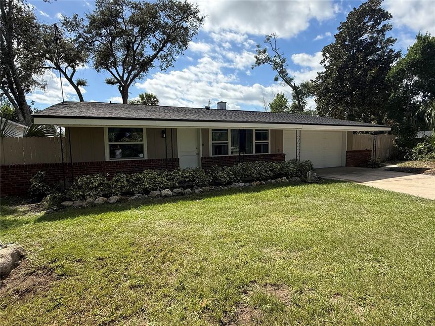 Discover this beautifully upgraded 3-bedroom, 2-bathroom split floorplan home nestled in a quiet cul-de-sac in one of Ormond Beach's most sought-after locations. Perfectly suited for a growing family or small business owner, this property offers ample space for a recreational vehicle, boat, or work trailers, plus two storage sheds for added convenience. Step inside to find an updated interior featuring an upgraded kitchen with granite countertops, updated bathrooms, fresh paint inside and out, and multiple skylights that provide additional natural light throughout. Recent upgrades include a new roof (2024), energy-efficient windows (2021), updated electrical system (2018), water heater (2018), and HVAC system (2018). Enjoy Florida living at its finest with both a covered front porch and a screened-in rear patio, ideal for relaxing with a cool breeze from the nearby Halifax River. Located just minutes from riverfront parks, public boat ramps, the Ormond Scenic Loop & Trail, and a variety of shopping and dining options. Less than 2 miles to Downtown Ormond Beach and under 10 minutes to Ormond's no-drive beach. No HOA and best of all this property is not located in a flood zone! Schedule your showing today!