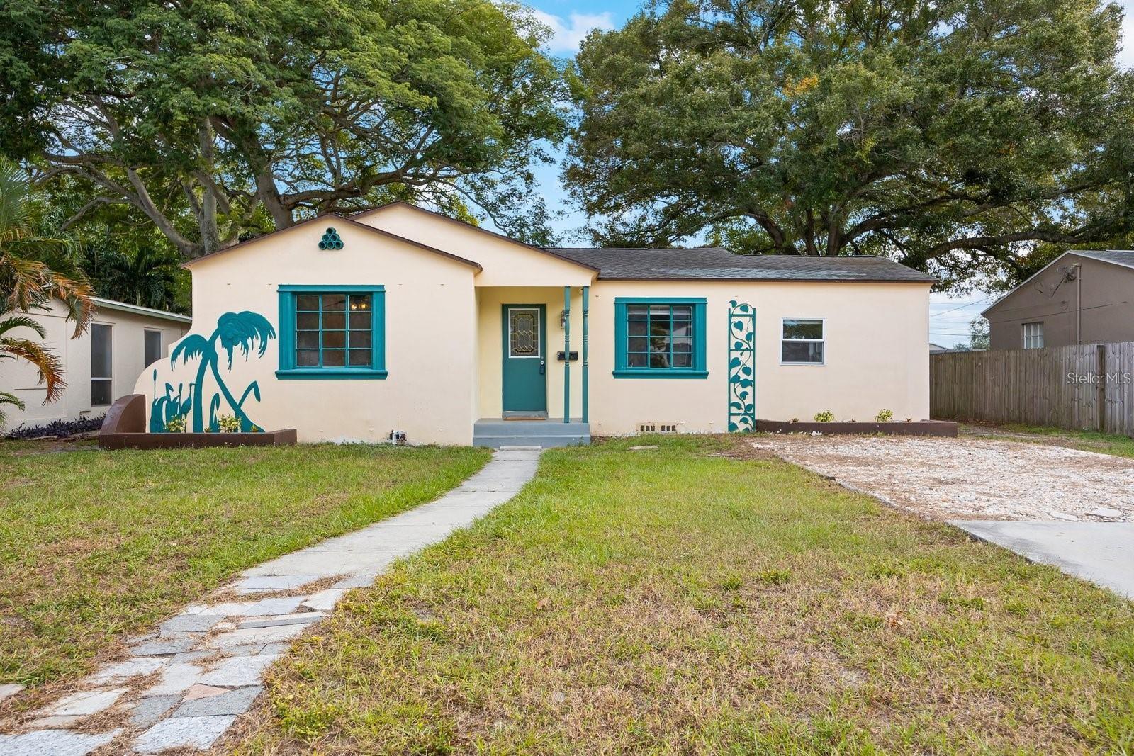 Great location! Close to downtown St Pete! Spacious and updated kitchen. Hardwood floors in living room! Tile in kitchen and bath! beautiful french doors! Alley access! Nice utility shed with washer/dryer hook ups! Close to shopping, restaurants, parks, Mazzaros, Trader Joes and a short trip to downtown or the beaches! Great home! Afforable pricing! Great curb appeal!